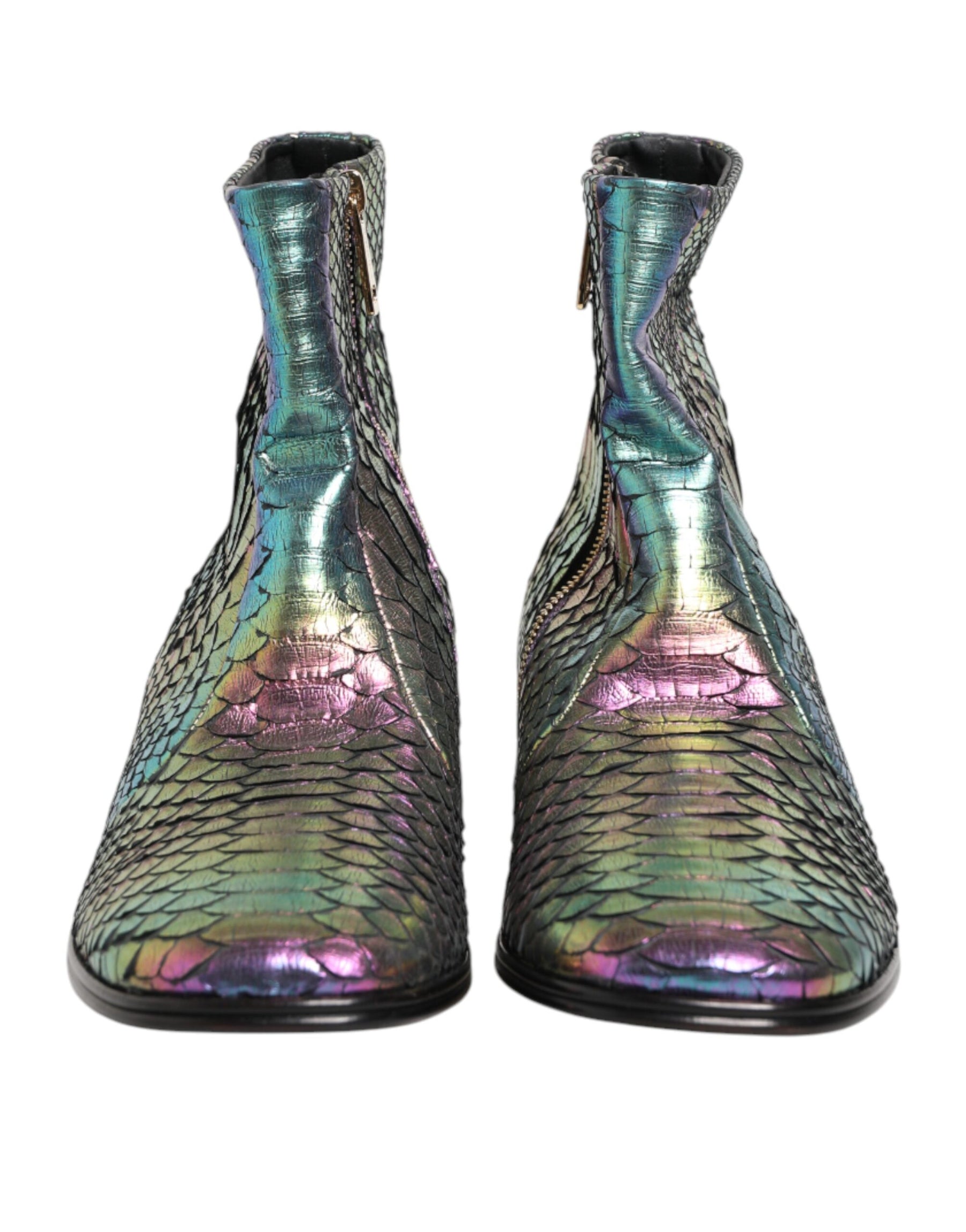 Dolce & Gabbana Multicolor Chelsea Short Ankle Boots Shoes | Regal Royce