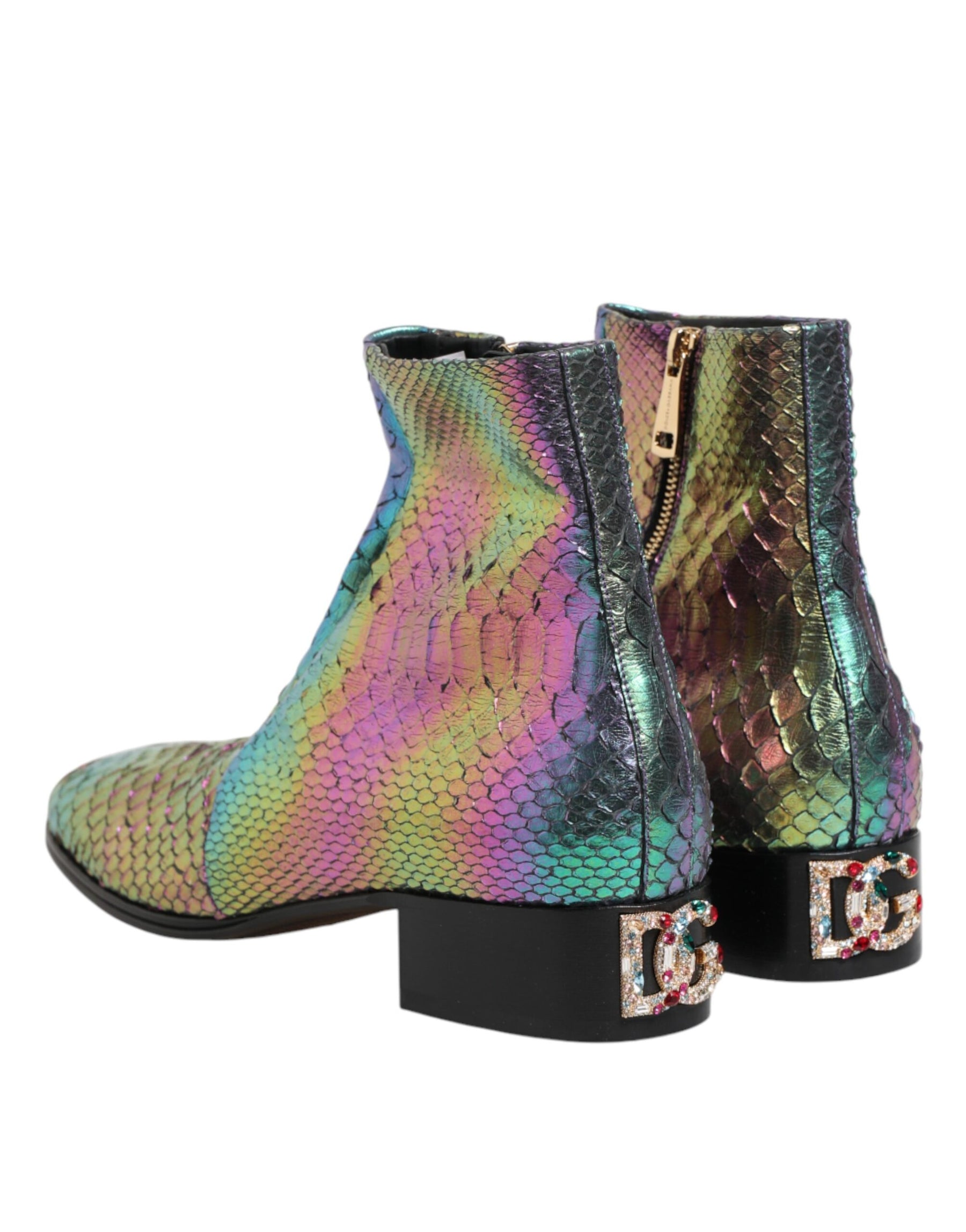 Dolce & Gabbana Multicolor Chelsea Short Ankle Boots Shoes | Regal Royce