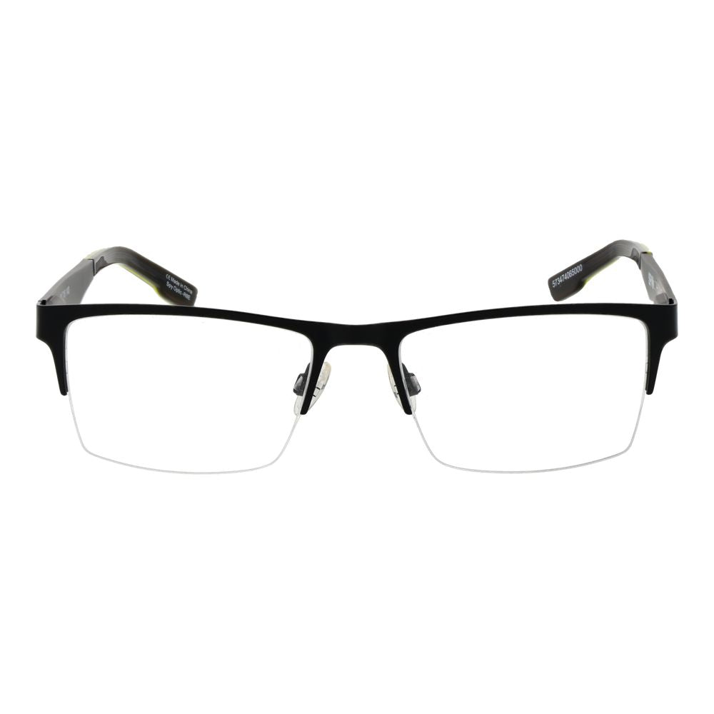 Spy Black Plastic Glasses (Frames) | Regal Royce