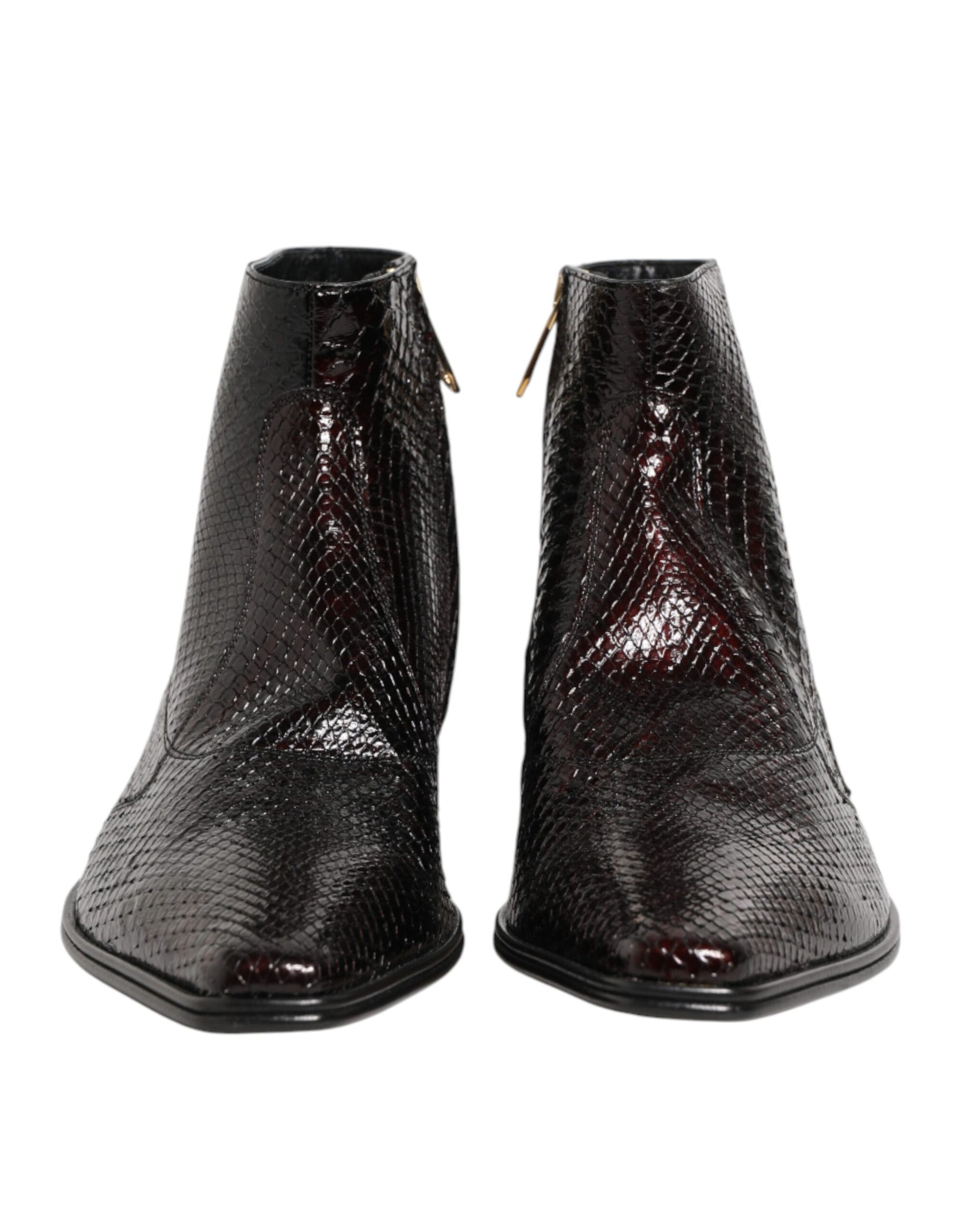 Dolce & Gabbana Bordeaux Chelsea Men Short Ankle Boots Shoes | Regal Royce