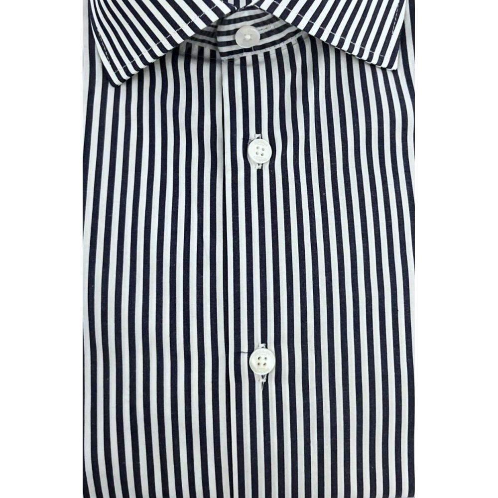 Baldinini Trend Blue Cotton Men's Shirt | Regal Royce