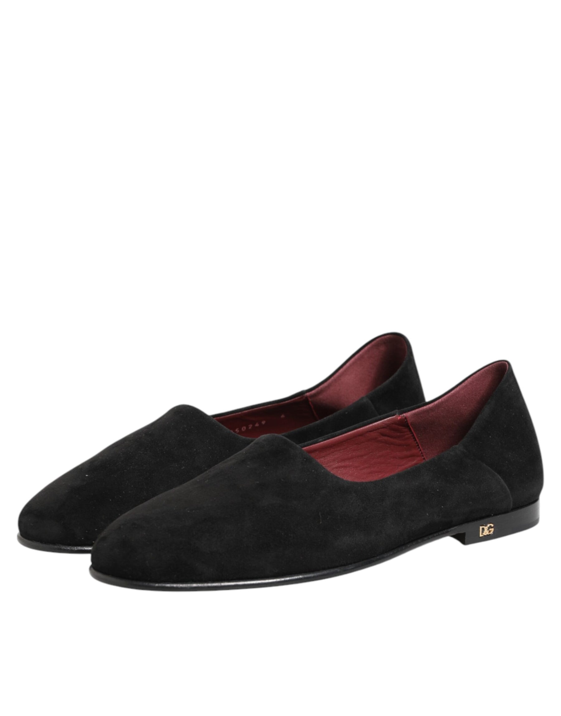 Dolce & Gabbana Black Leather Suede Slip On Loafers Dress Shoes | Regal Royce