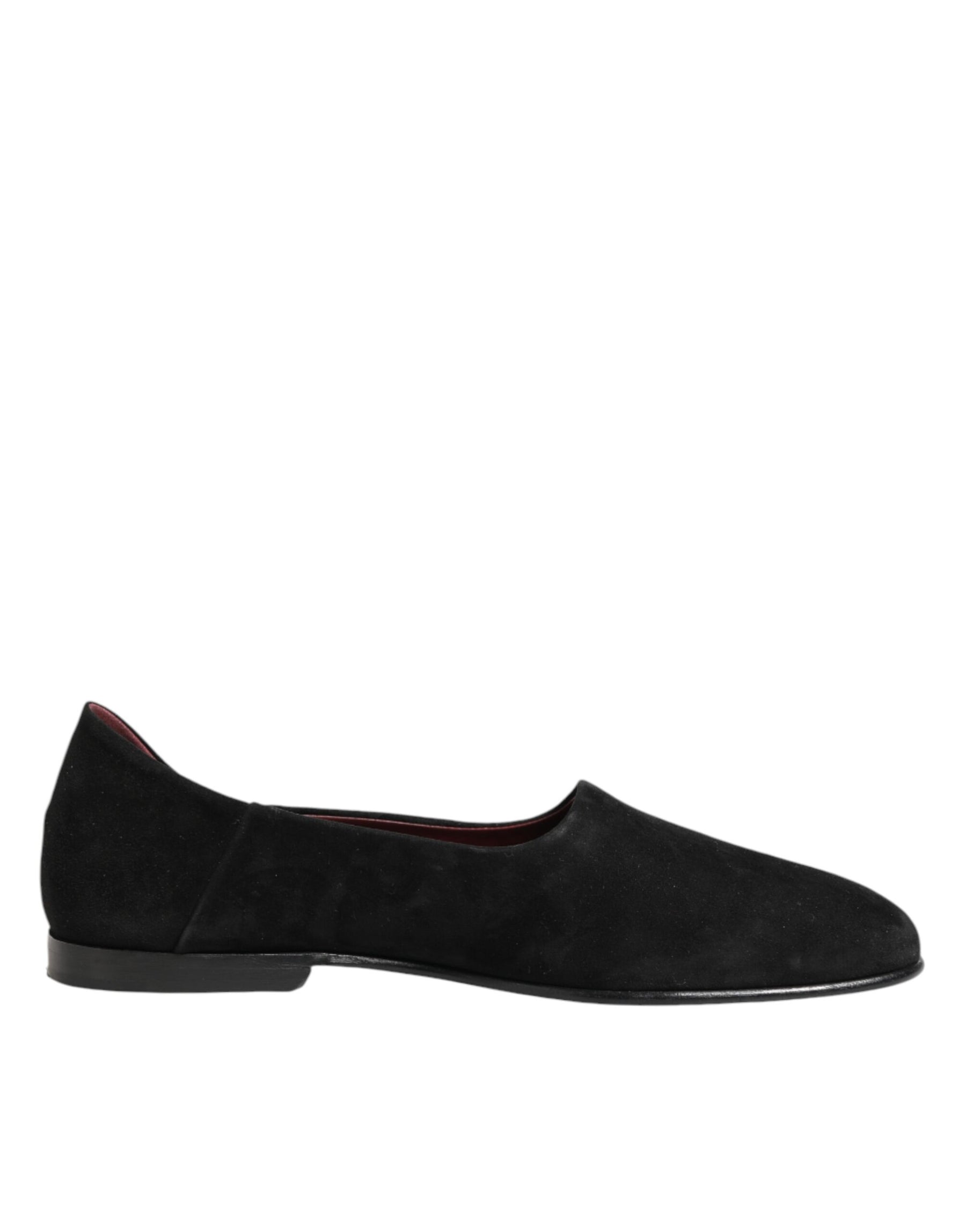 Dolce & Gabbana Black Leather Suede Slip On Loafers Dress Shoes | Regal Royce