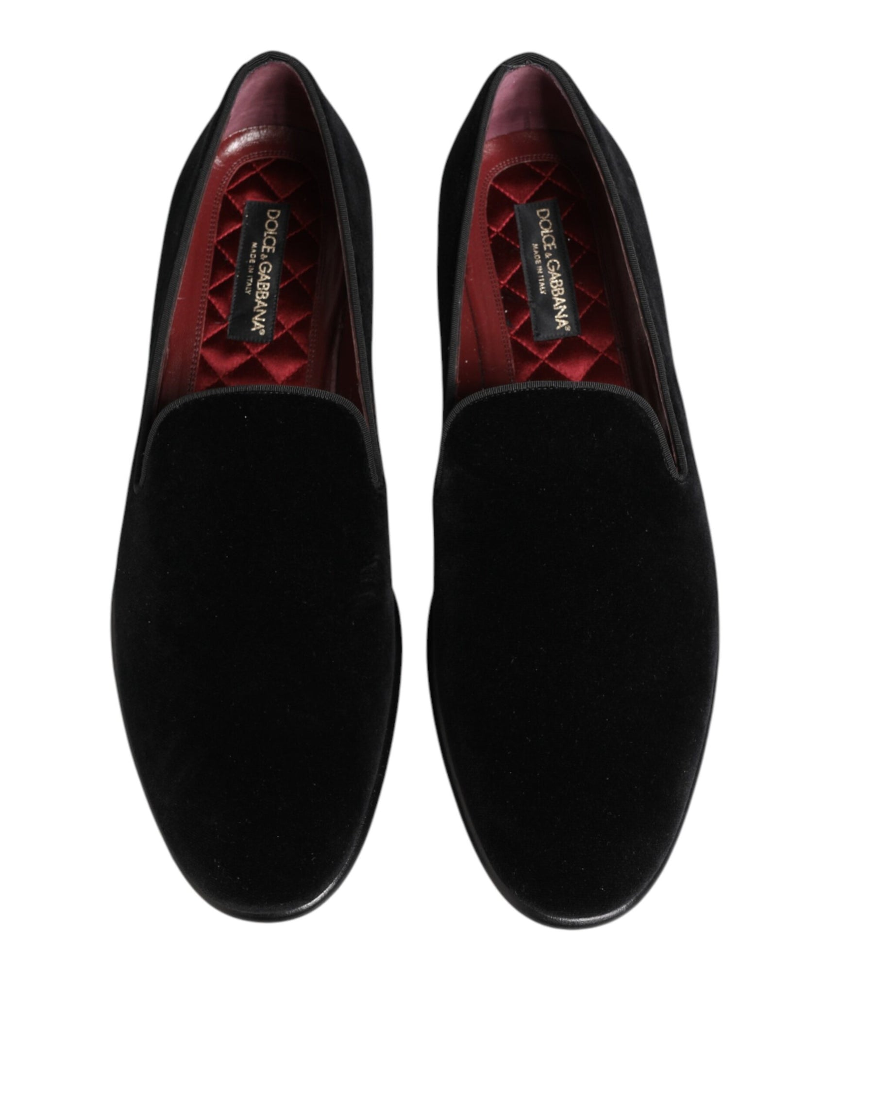 Dolce & Gabbana Black Leather Suede Slip On Loafer Dress Shoes | Regal Royce