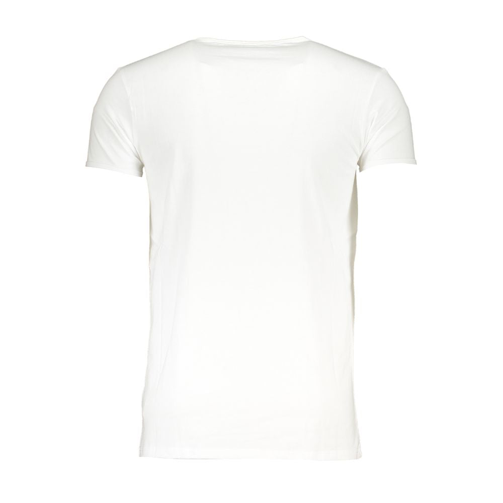 Cavalli Class White Cotton T-Shirt