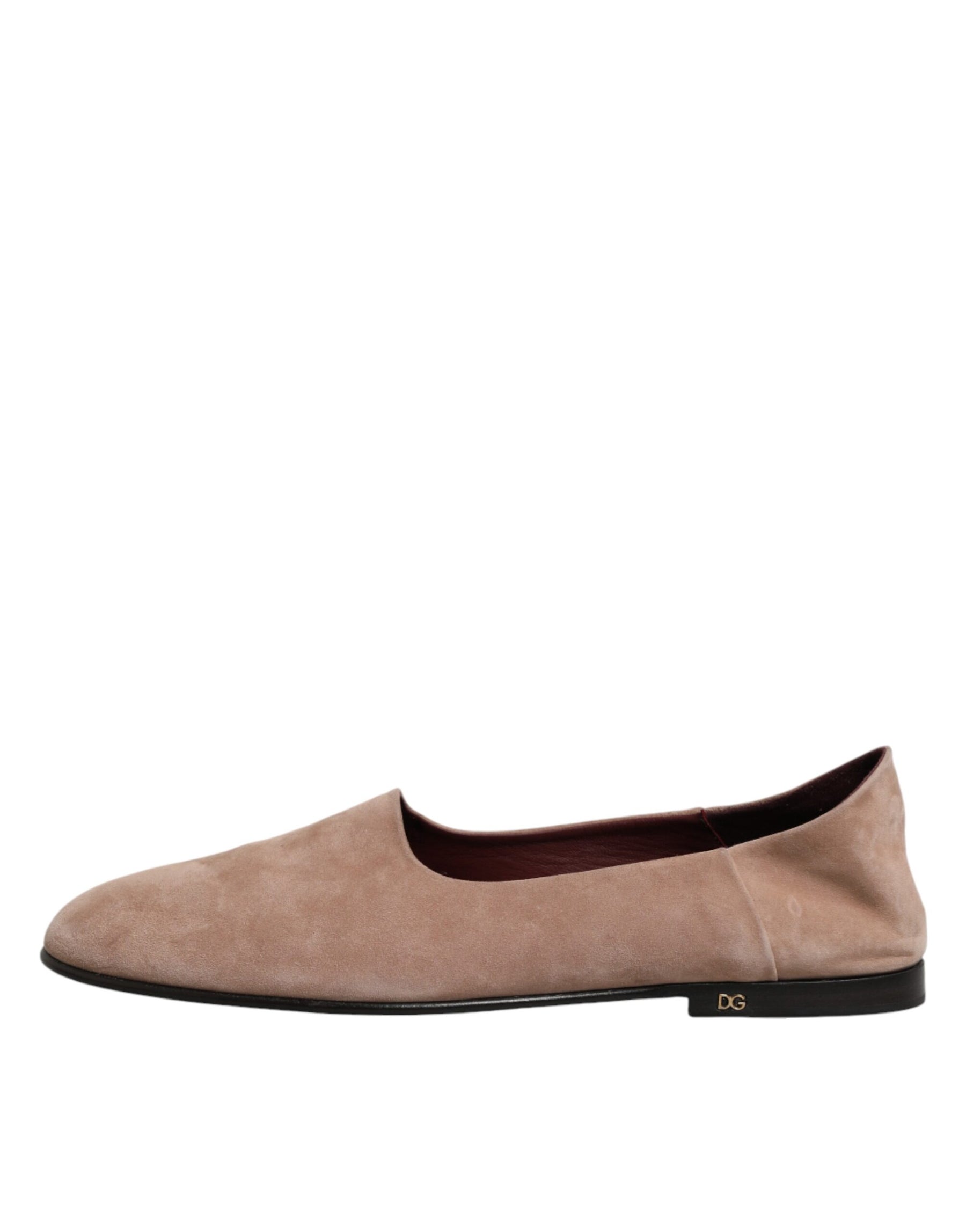 Dolce & Gabbana Beige Leather Suede Slip On Loafers Dress Shoes | Regal Royce