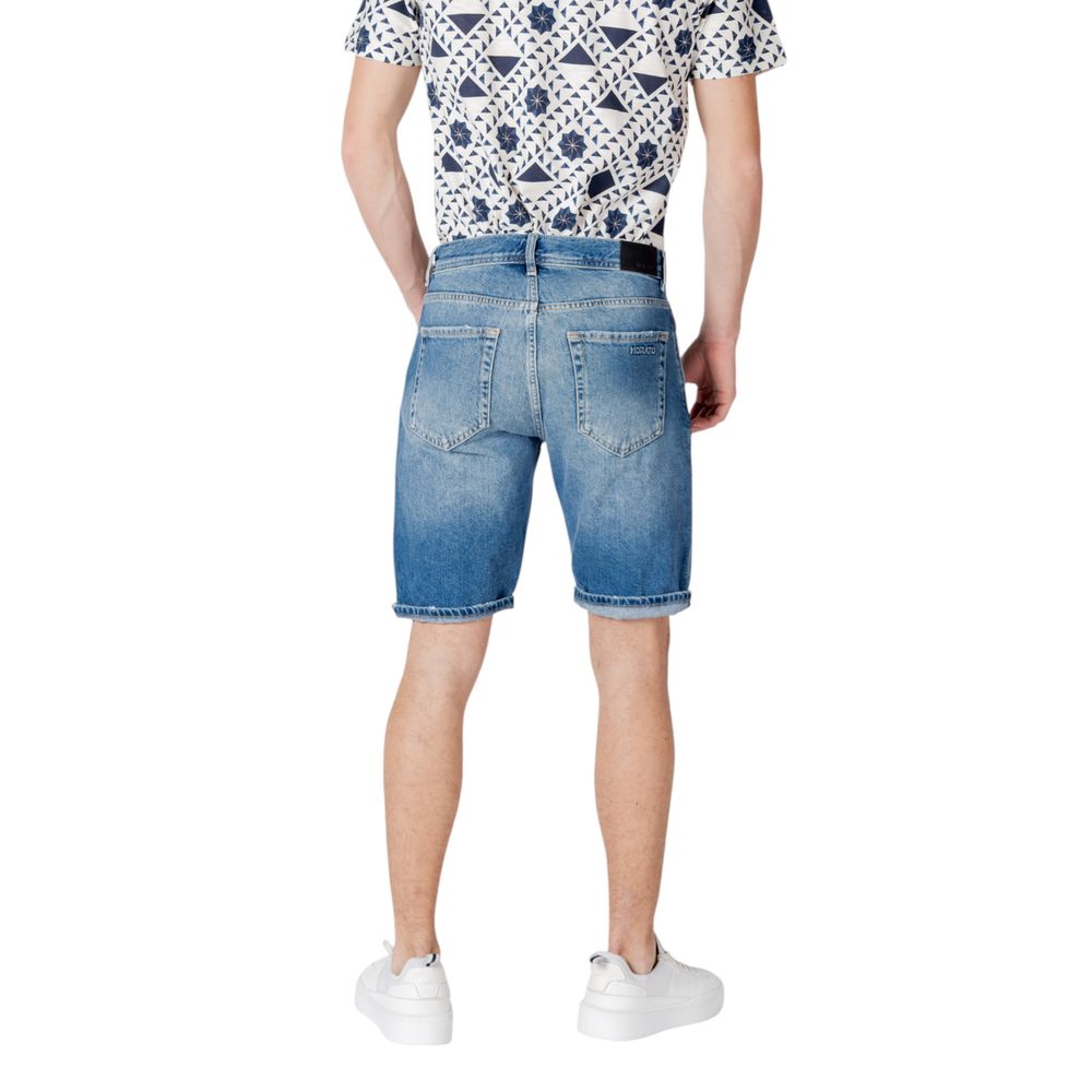 Antony Morato Blue Cotton Bermuda Shorts | Regal Royce