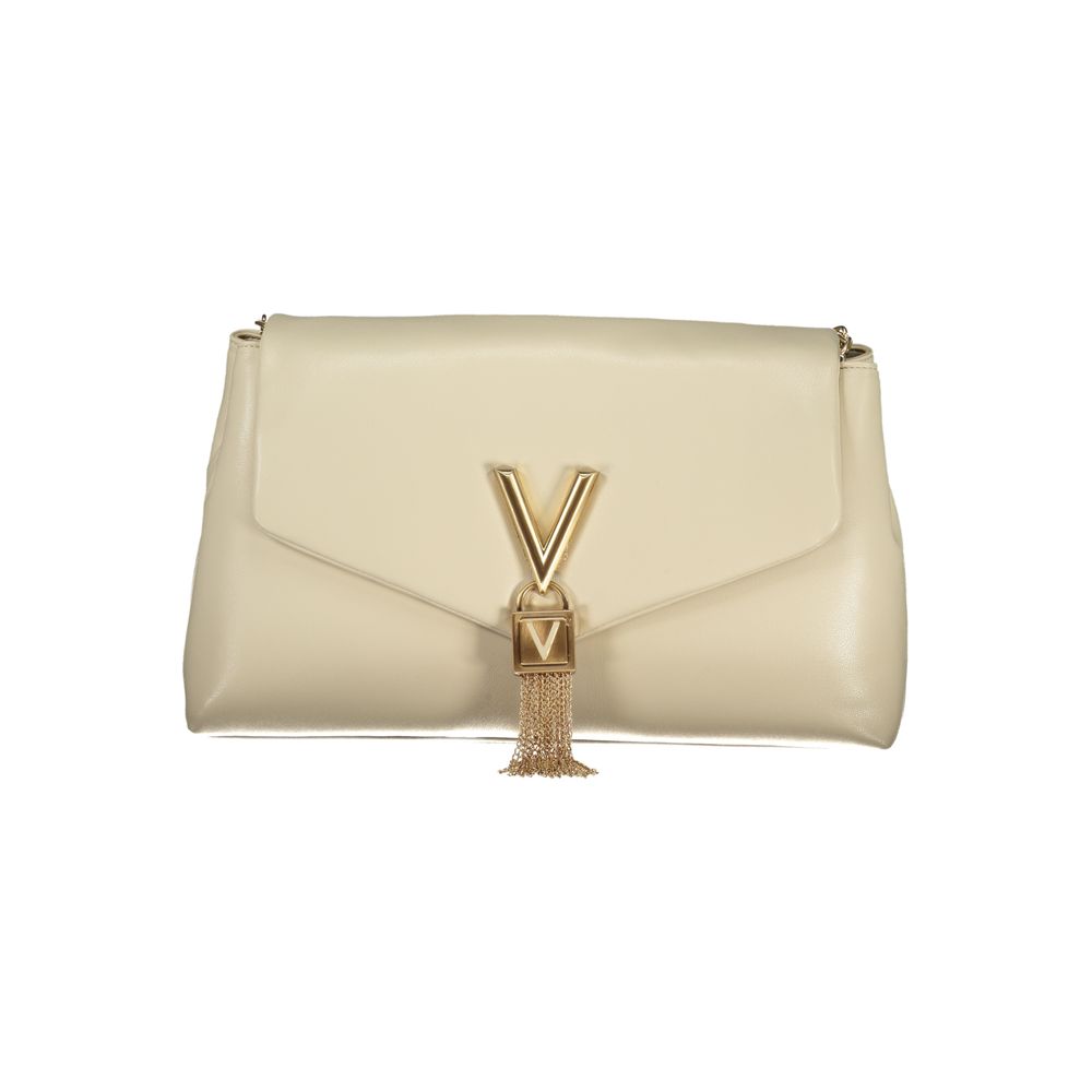Mario Valentino Beige Polyurethane Women Handbag | Regal Royce