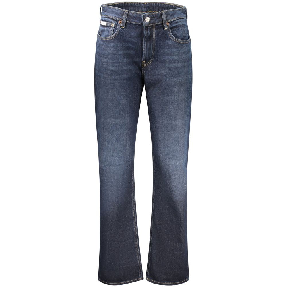 Calvin Klein Blue Cotton Women's High-Rise Jeans | Regal Royce