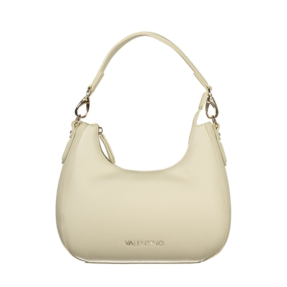 Mario Valentino Beige Polyurethane Women Handbag | Regal Royce