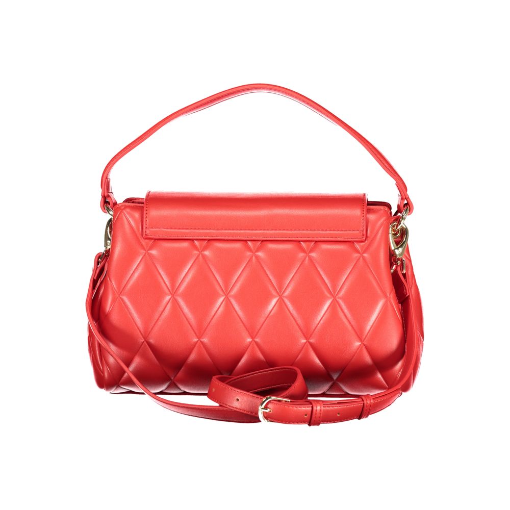 Mario Valentino Rosso Polyurethane Women Handbag | Regal Royce