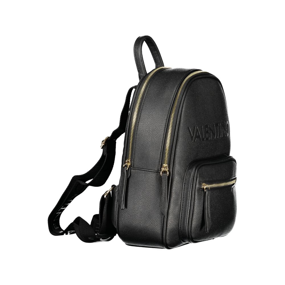 Mario Valentino Nero Poliuretano Women Backpack | Regal Royce