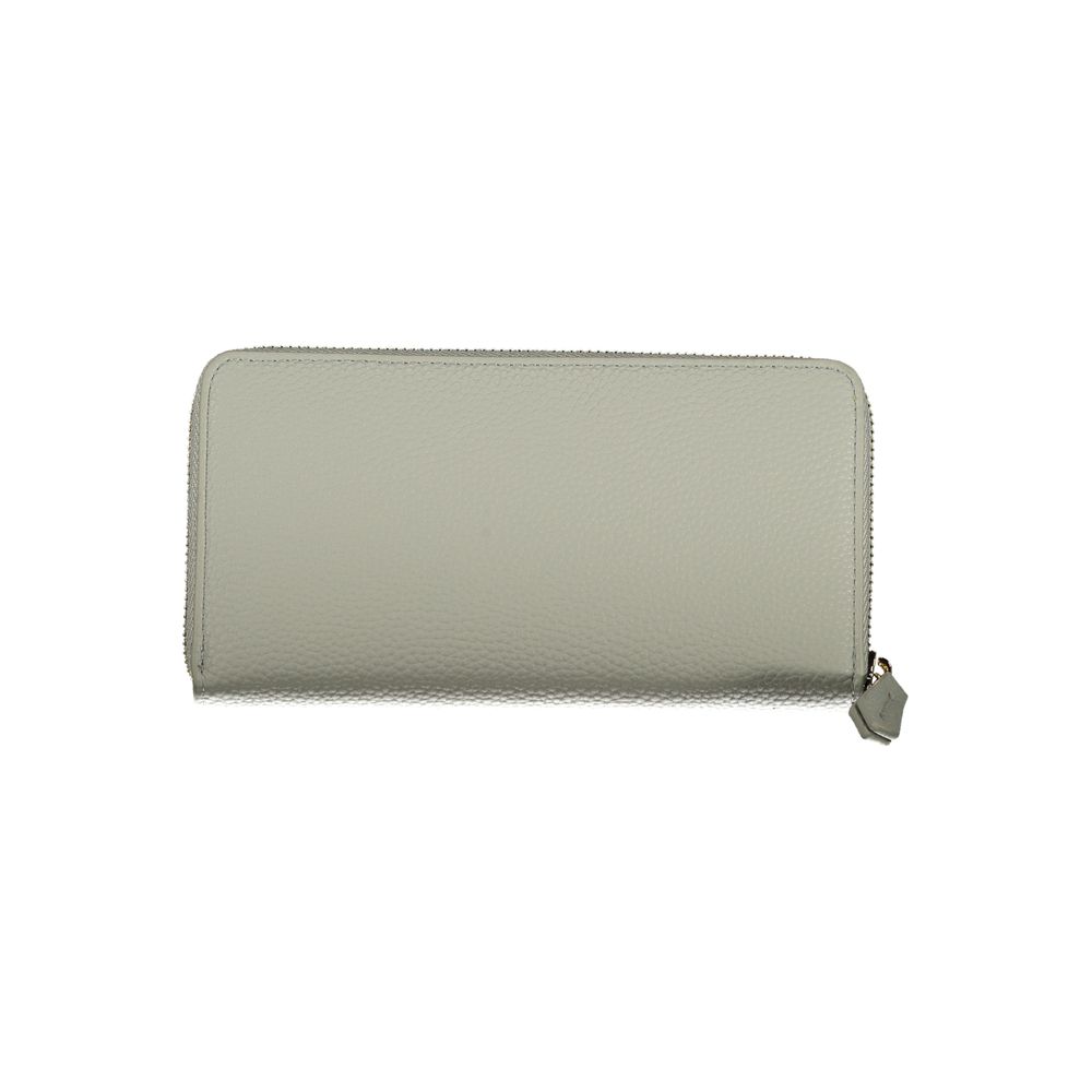 Mario Valentino Grigio Polyurethane Woman Wallet | Regal Royce