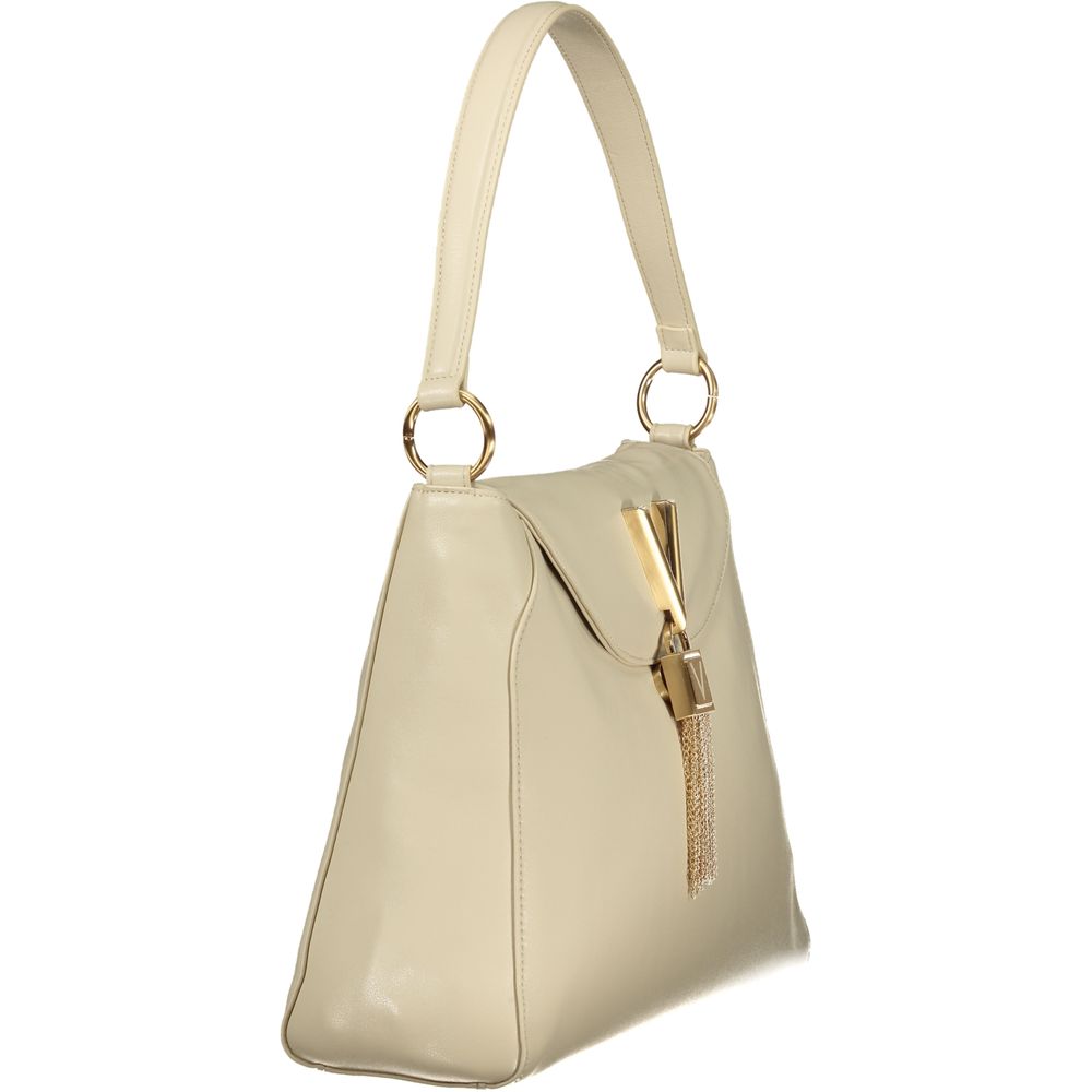 Mario Valentino Beige Polyurethane Women Shoulder Bag | Regal Royce
