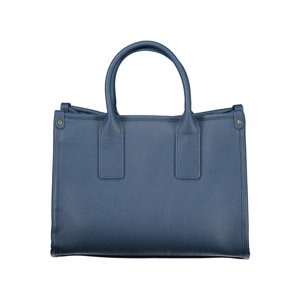 Mario Valentino Blu Polyurethane Women Handbag | Regal Royce