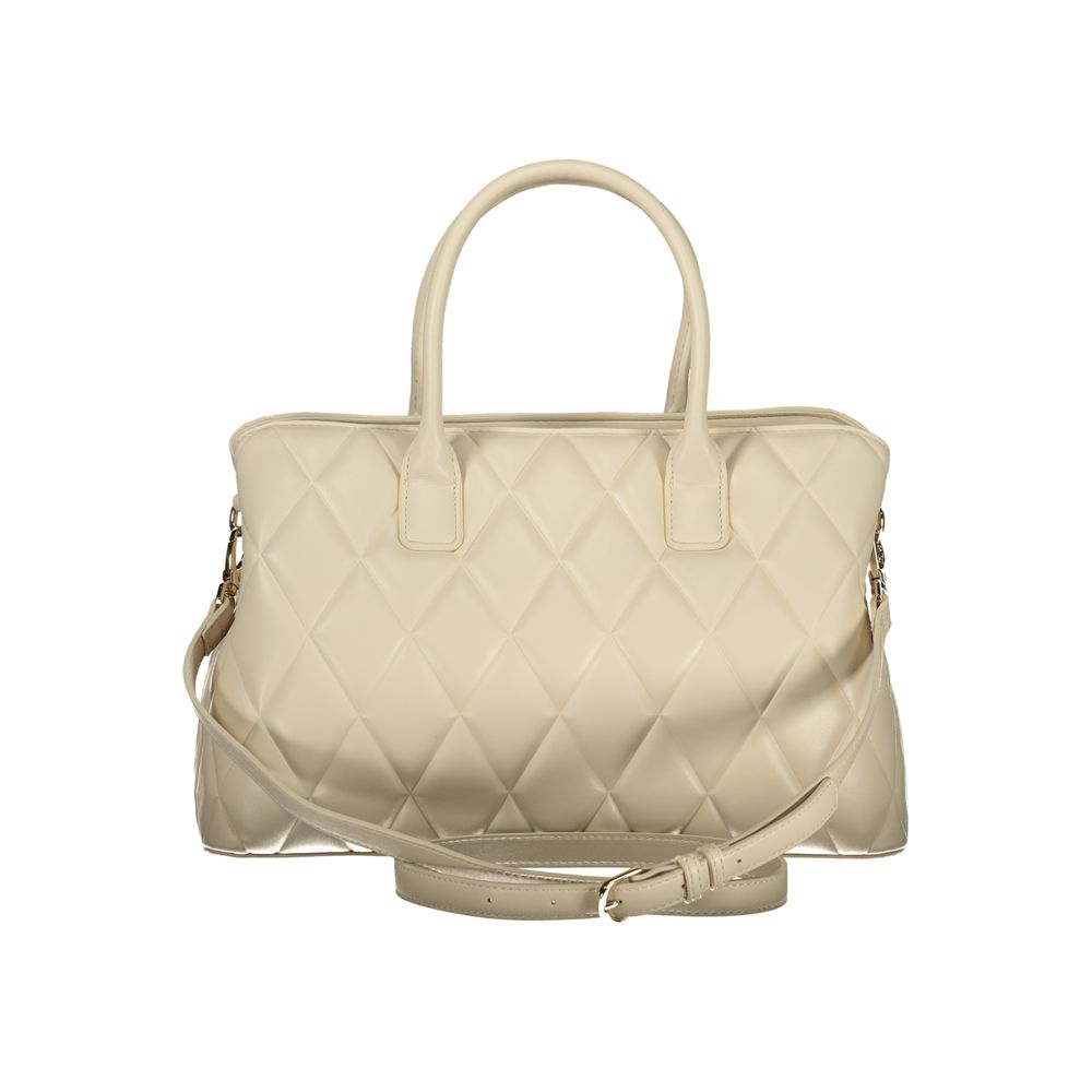 Mario Valentino Beige Polyurethane Women Handbag | Regal Royce