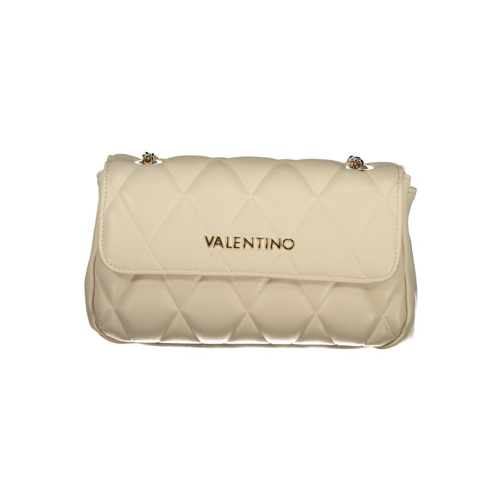 Mario Valentino Beige Polyurethane Women Handbag | Regal Royce