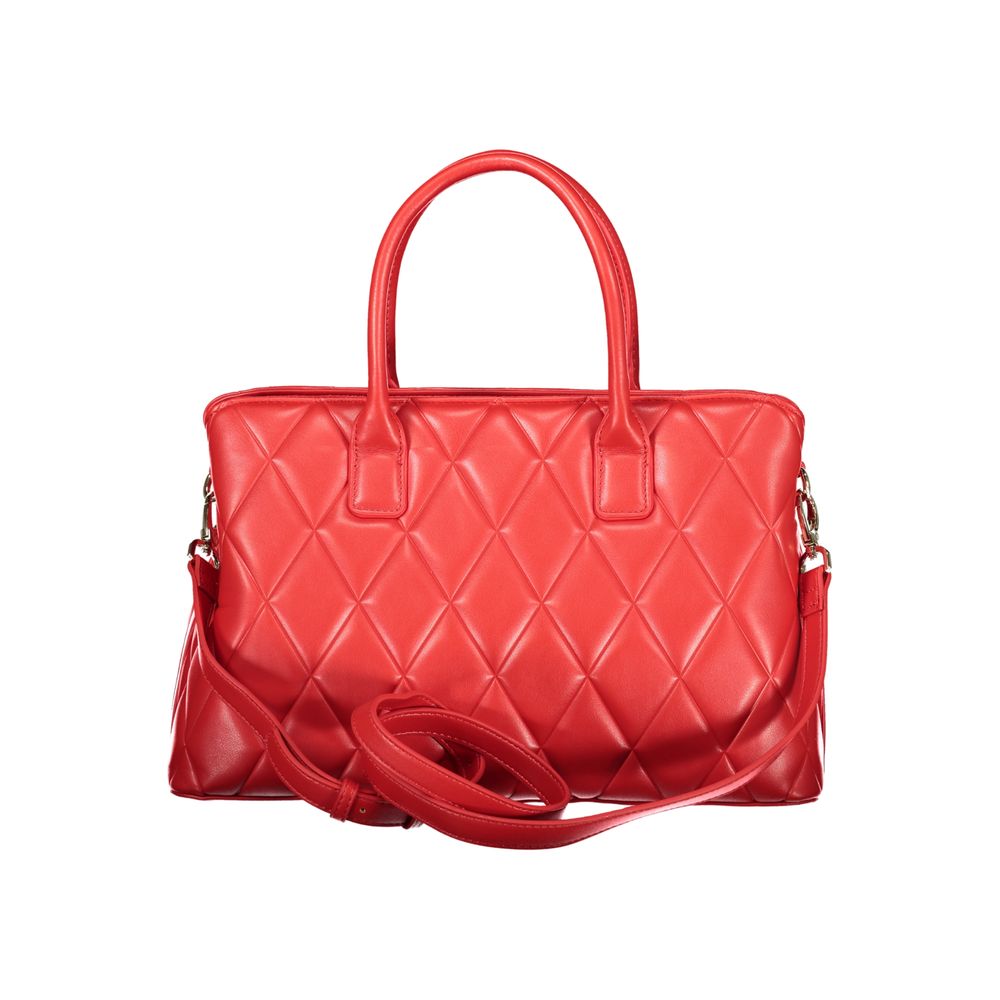 Mario Valentino Rosso Polyurethane Women Handbag | Regal Royce