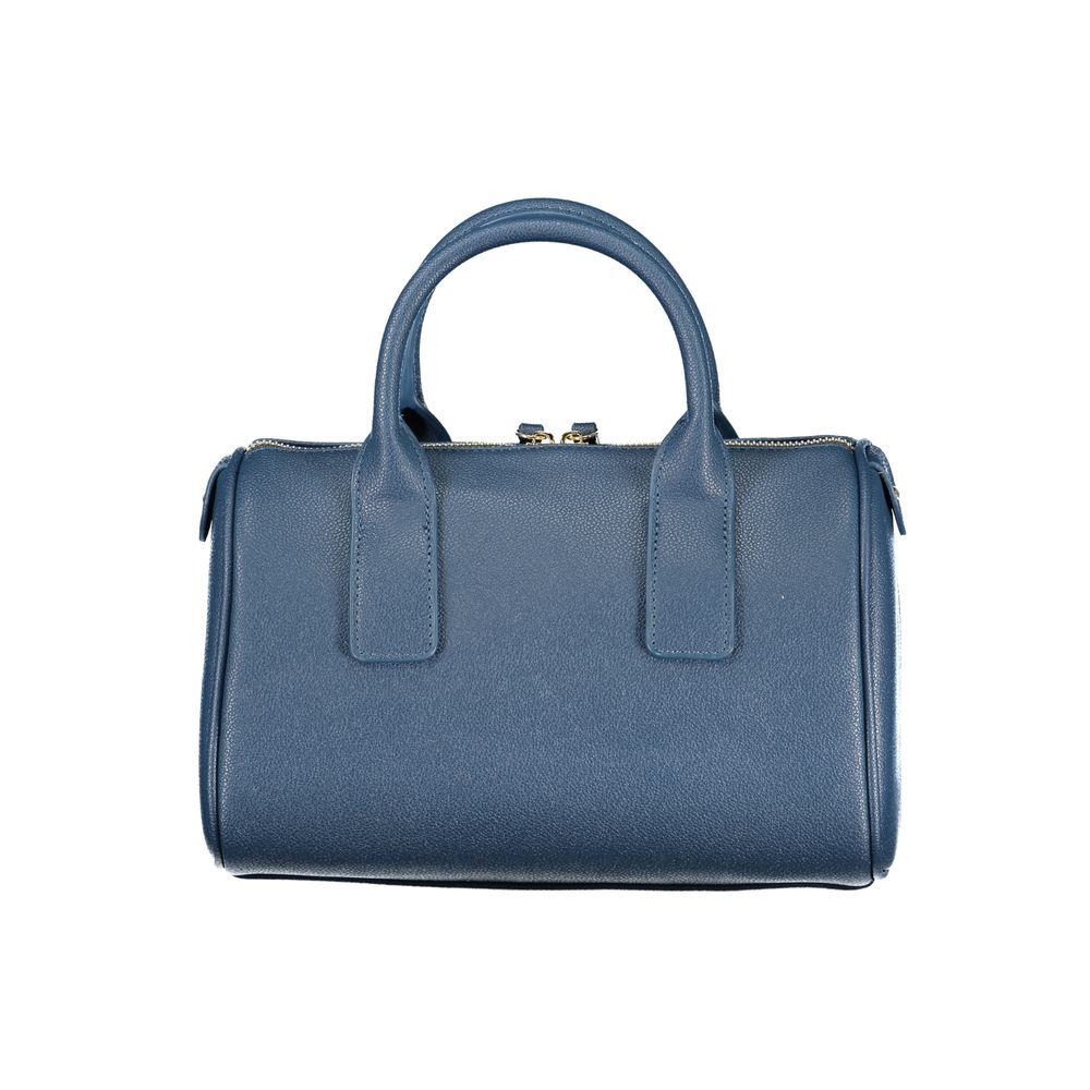 Mario Valentino Blu Polyurethane Woman Handbag | Regal Royce