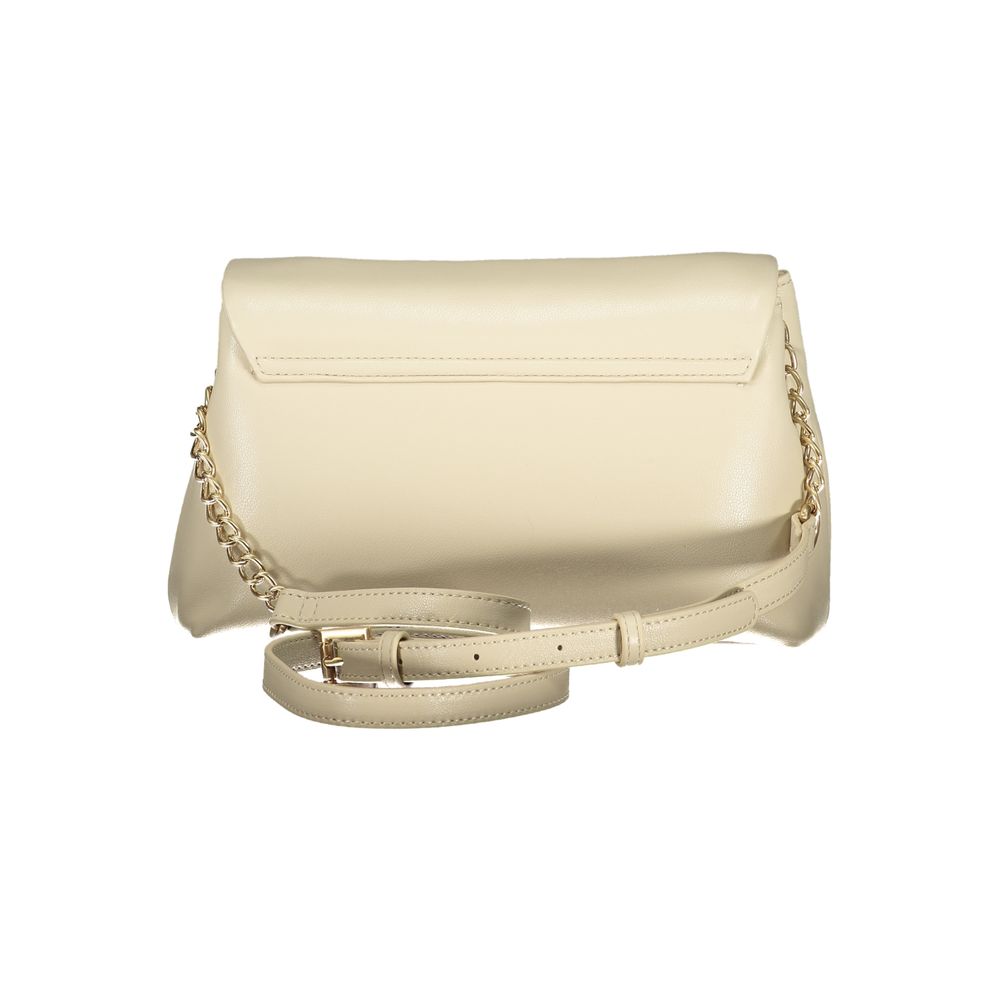 Mario Valentino Beige Polyurethane Women Shoulder Bag | Regal Royce