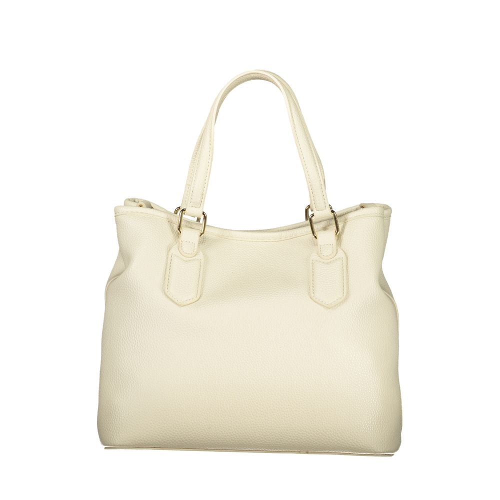 Mario Valentino Beige Polyurethane Women Handbag | Regal Royce