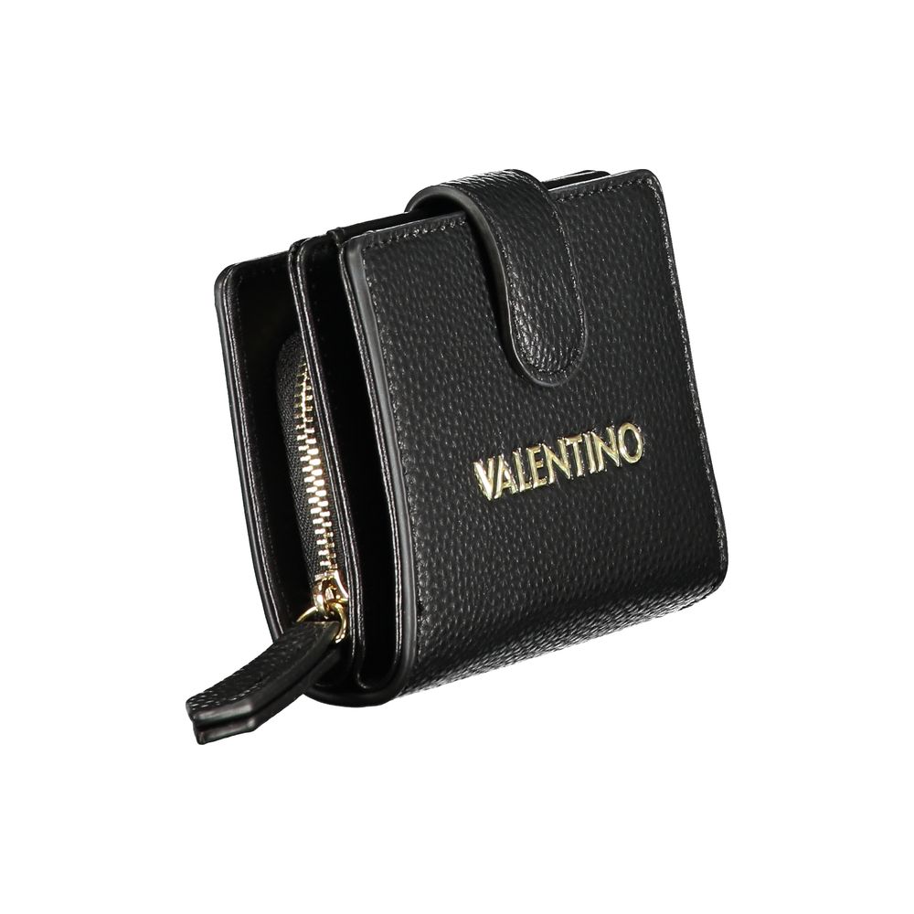 Mario Valentino Black Polyurethane Women Wallet | Regal Royce