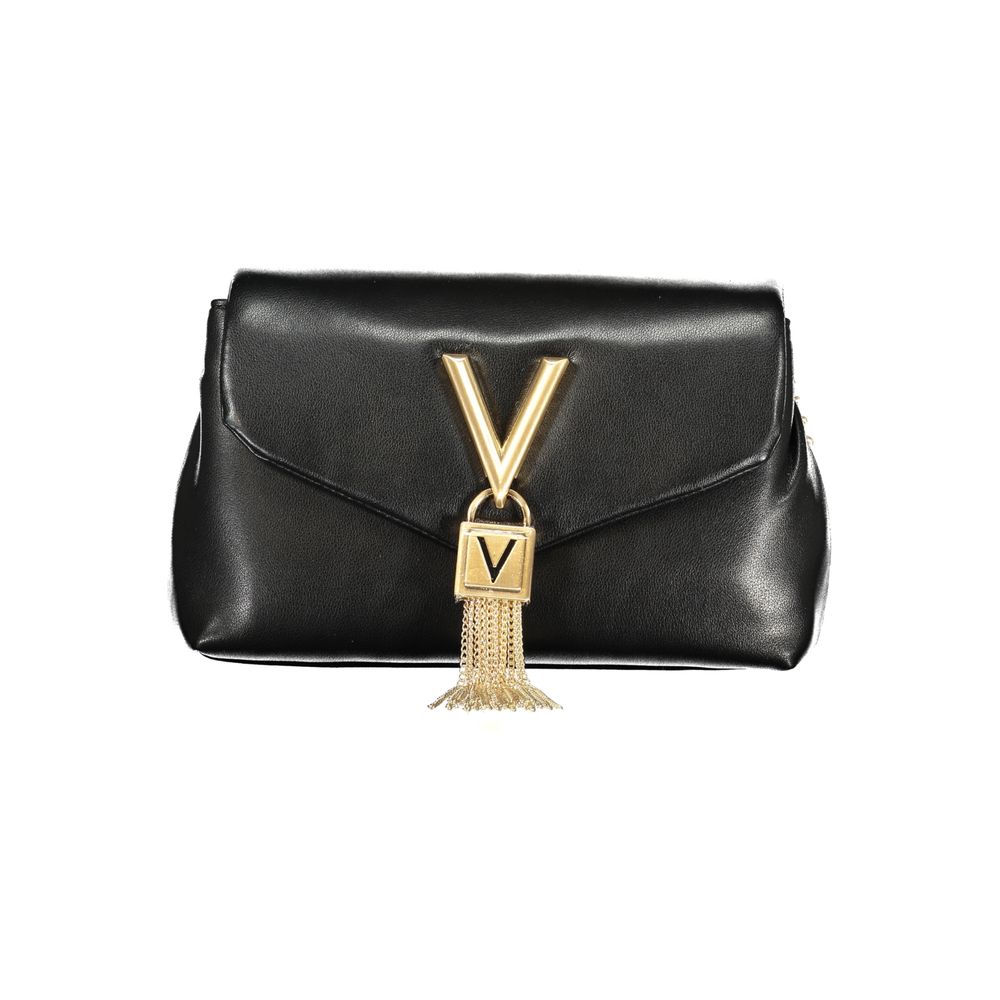 Mario Valentino Black Polyurethane Women Shoulder Bag | Regal Royce