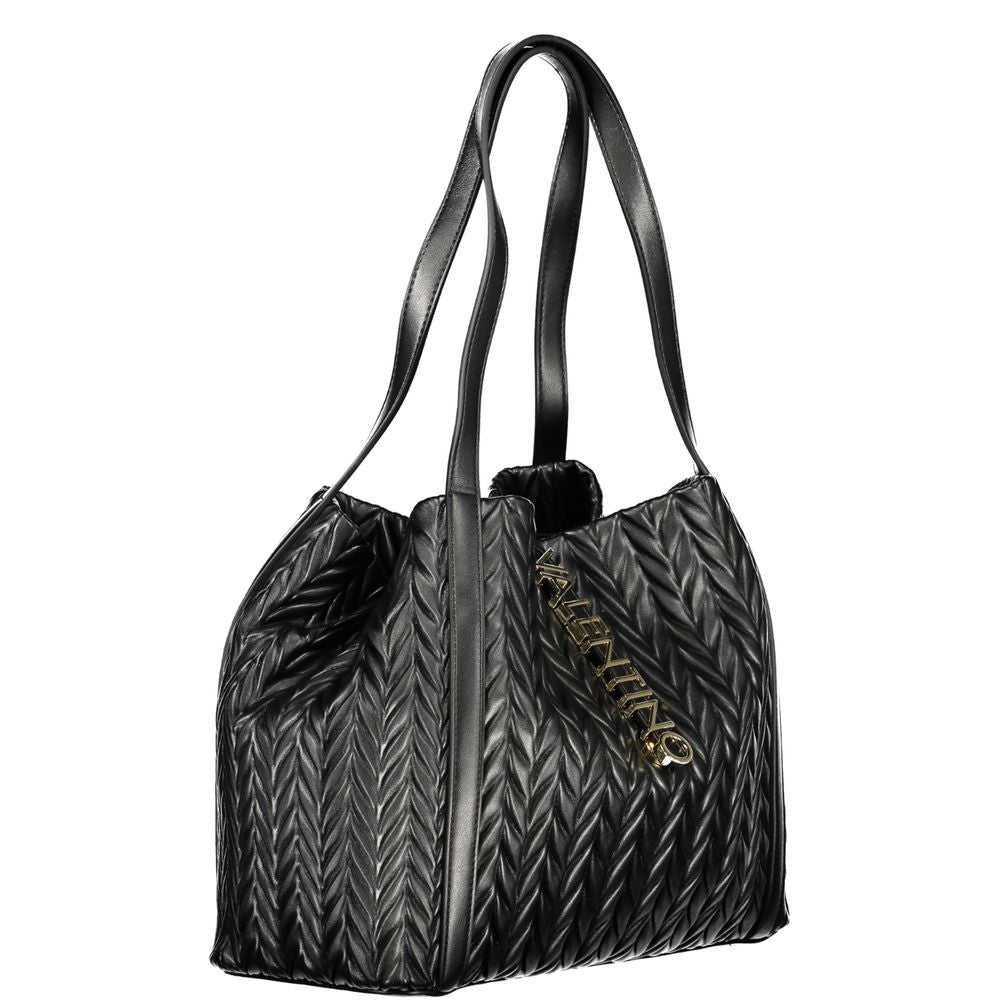 Mario Valentino Nero Poliuretano Women Shoulder Bag | Regal Royce