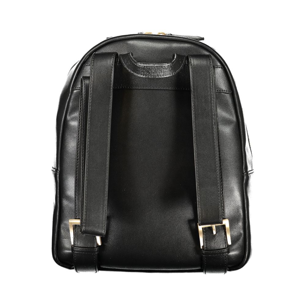 Mario Valentino Nero Poliuretano Women Backpack | Regal Royce