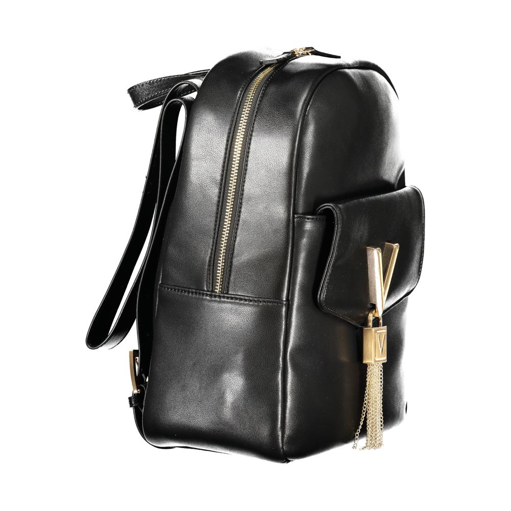 Mario Valentino Nero Poliuretano Women Backpack | Regal Royce
