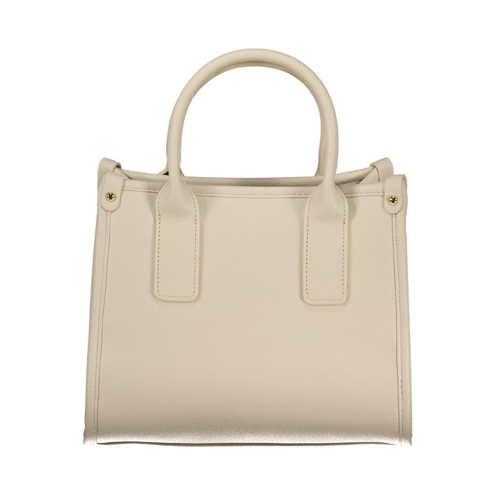 Mario Valentino Beige Polyurethane Women Handbag | Regal Royce