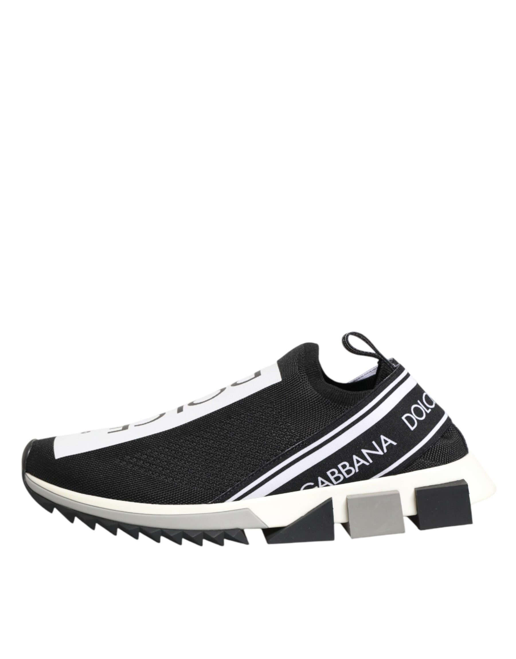 Dolce & Gabbana Black Slip On Sorrento Men Sneakers Shoes | Regal Royce