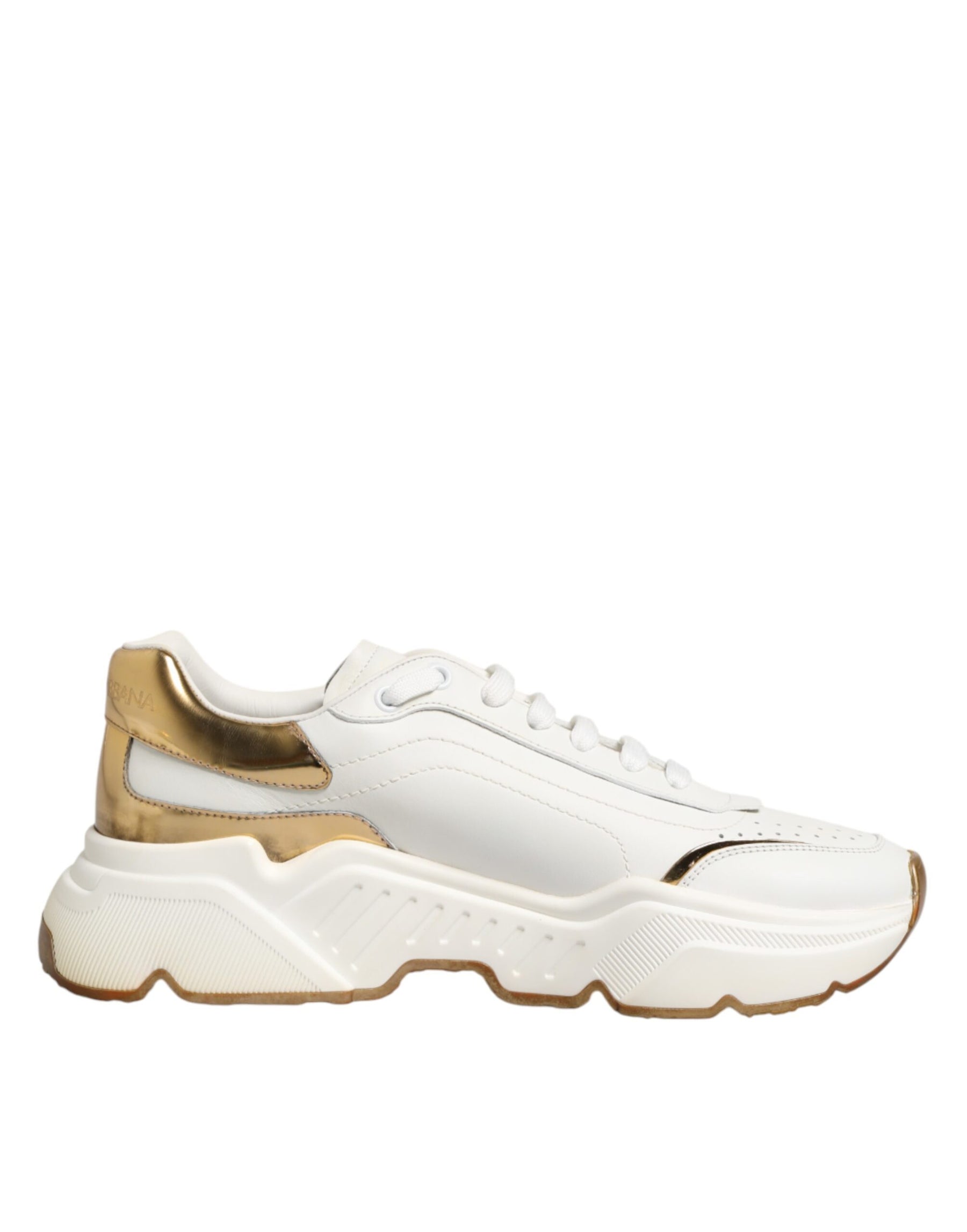 Dolce & Gabbana White Gold Daymaster Low Top Sneakers  Shoes | Regal Royce