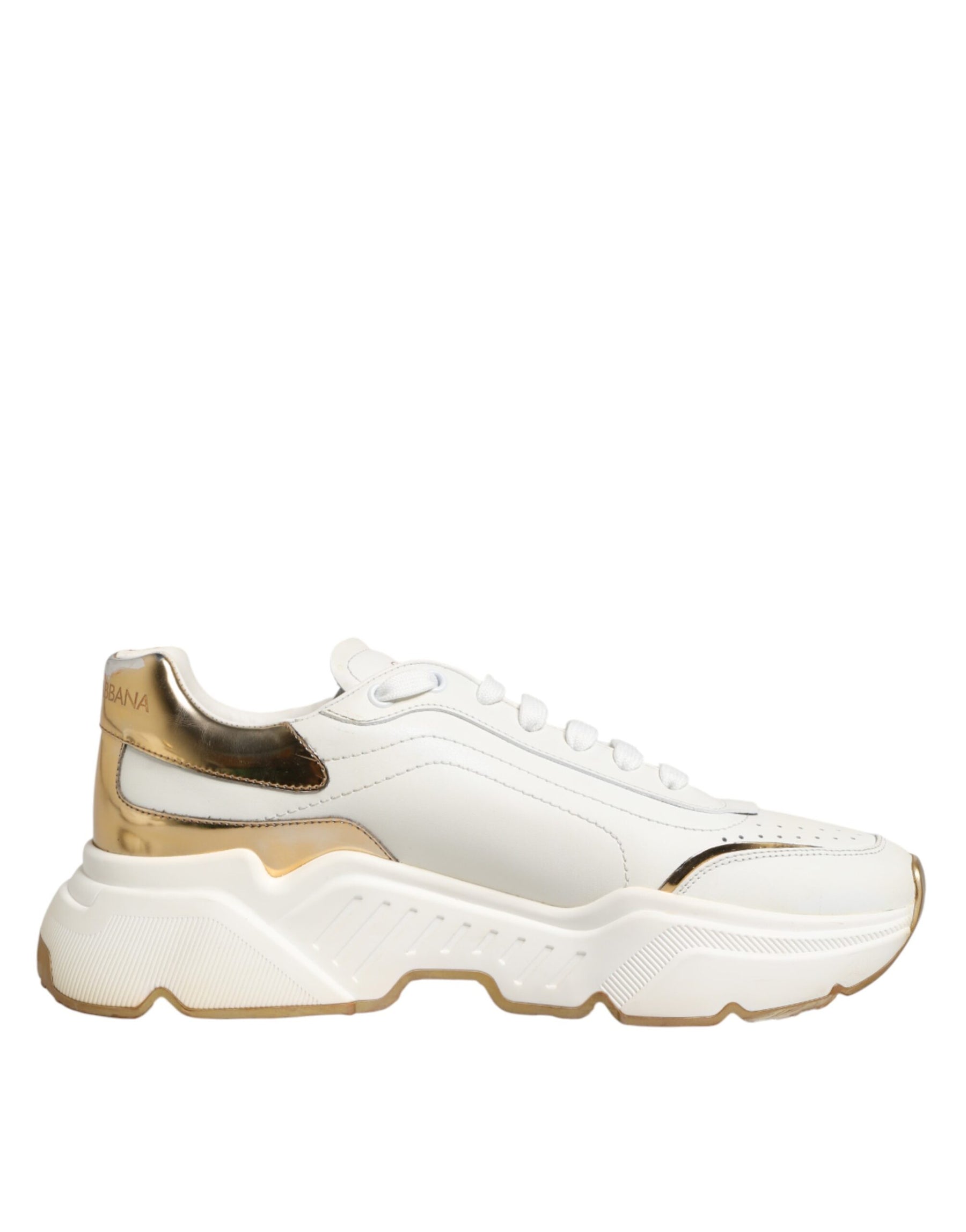 Dolce & Gabbana White Gold Daymaster Low Top Sneakers  Shoes | Regal Royce