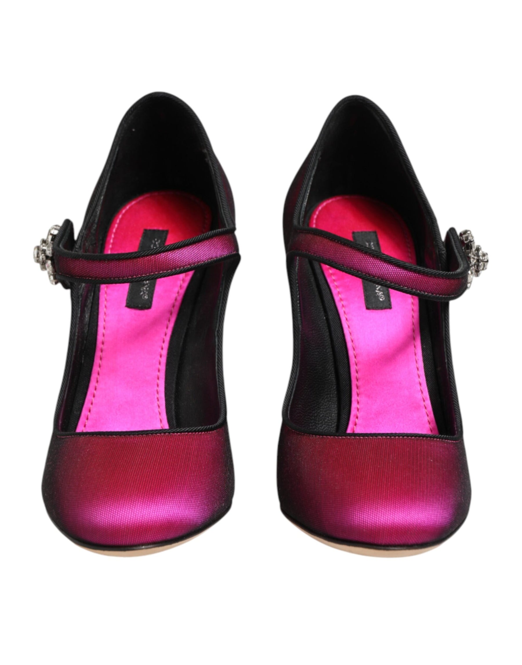 Dolce & Gabbana Pink Strass Mary Janes Heels Pumps Shoes | Regal Royce