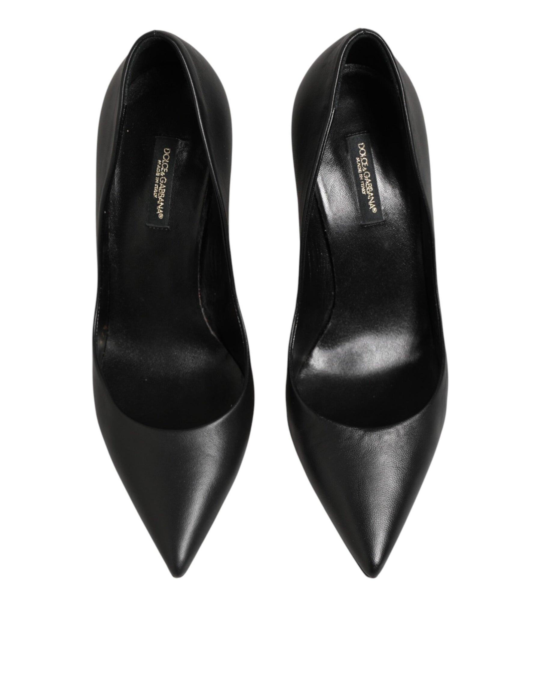 Dolce & Gabbana Black Patent Leather High Heels Pumps Shoes | Regal Royce