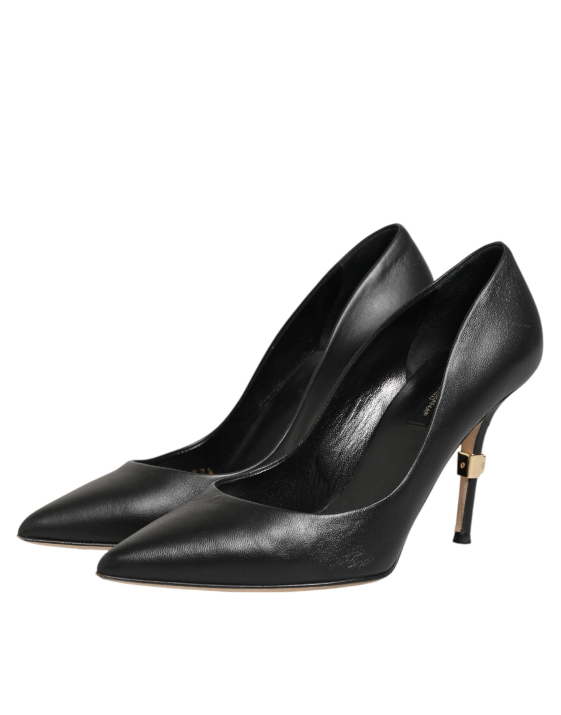 Dolce & Gabbana Black Patent Leather High Heels Pumps Shoes | Regal Royce