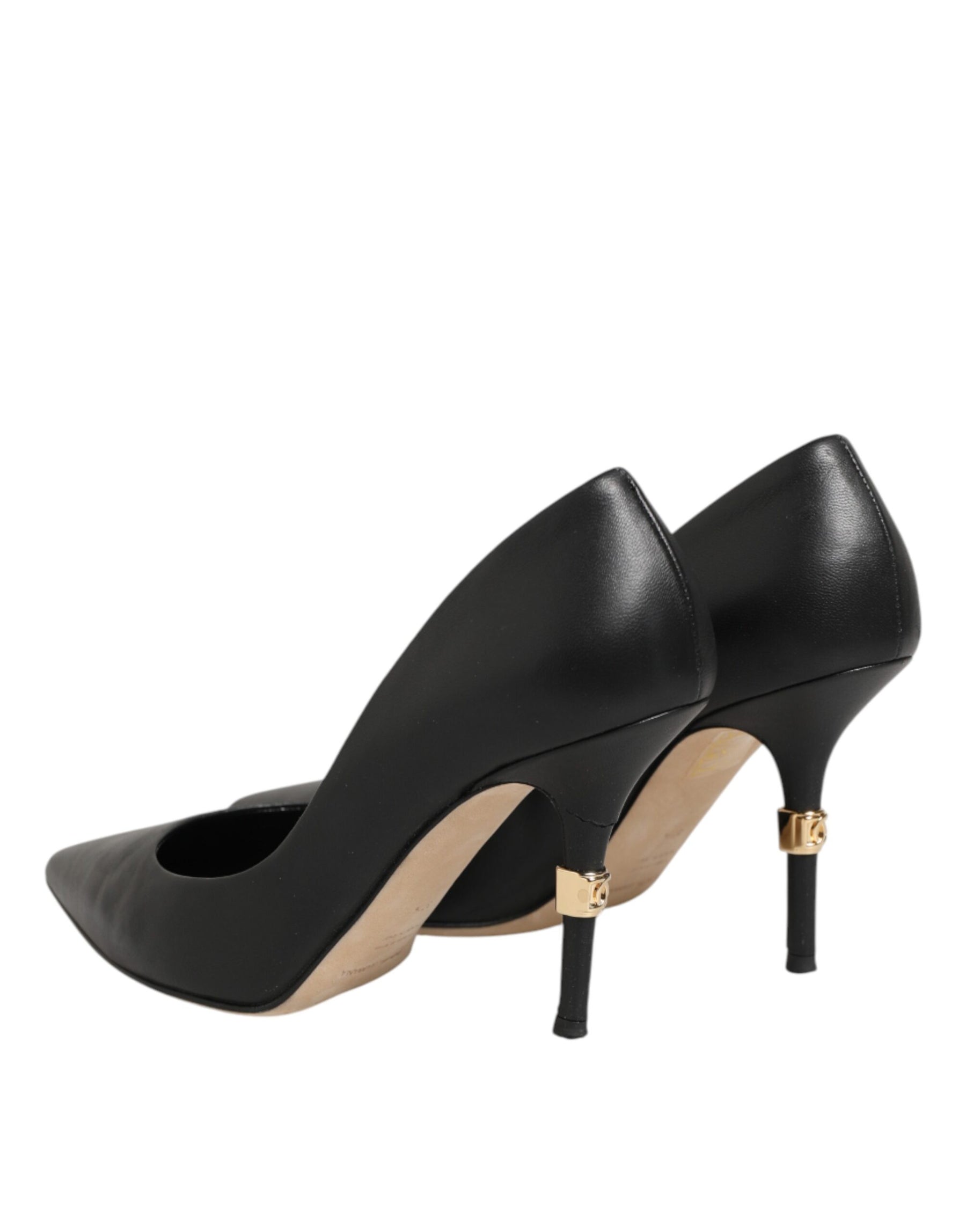 Dolce & Gabbana Black Patent Leather High Heels Pumps Shoes | Regal Royce