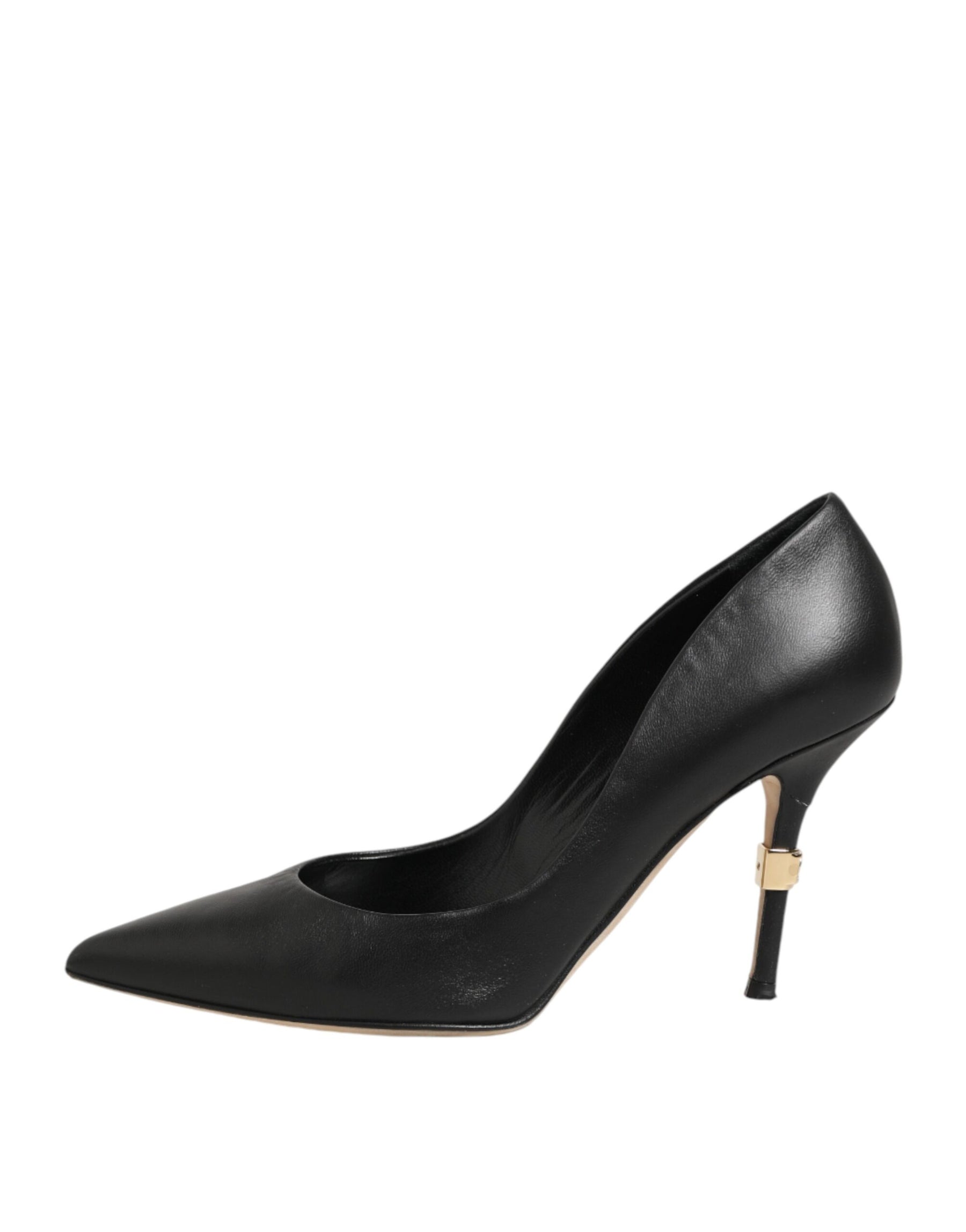 Dolce & Gabbana Black Patent Leather High Heels Pumps Shoes | Regal Royce