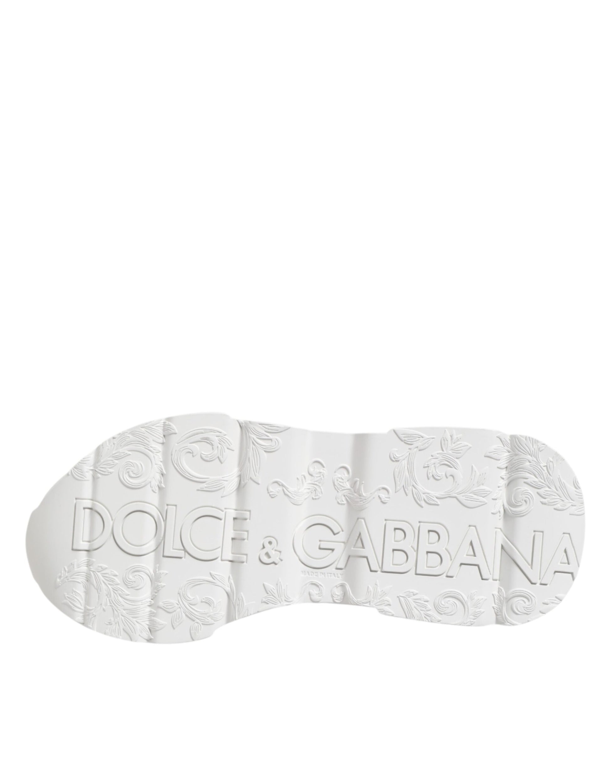 Dolce & Gabbana White Leather Daymaster Low Top Sneakers Shoes