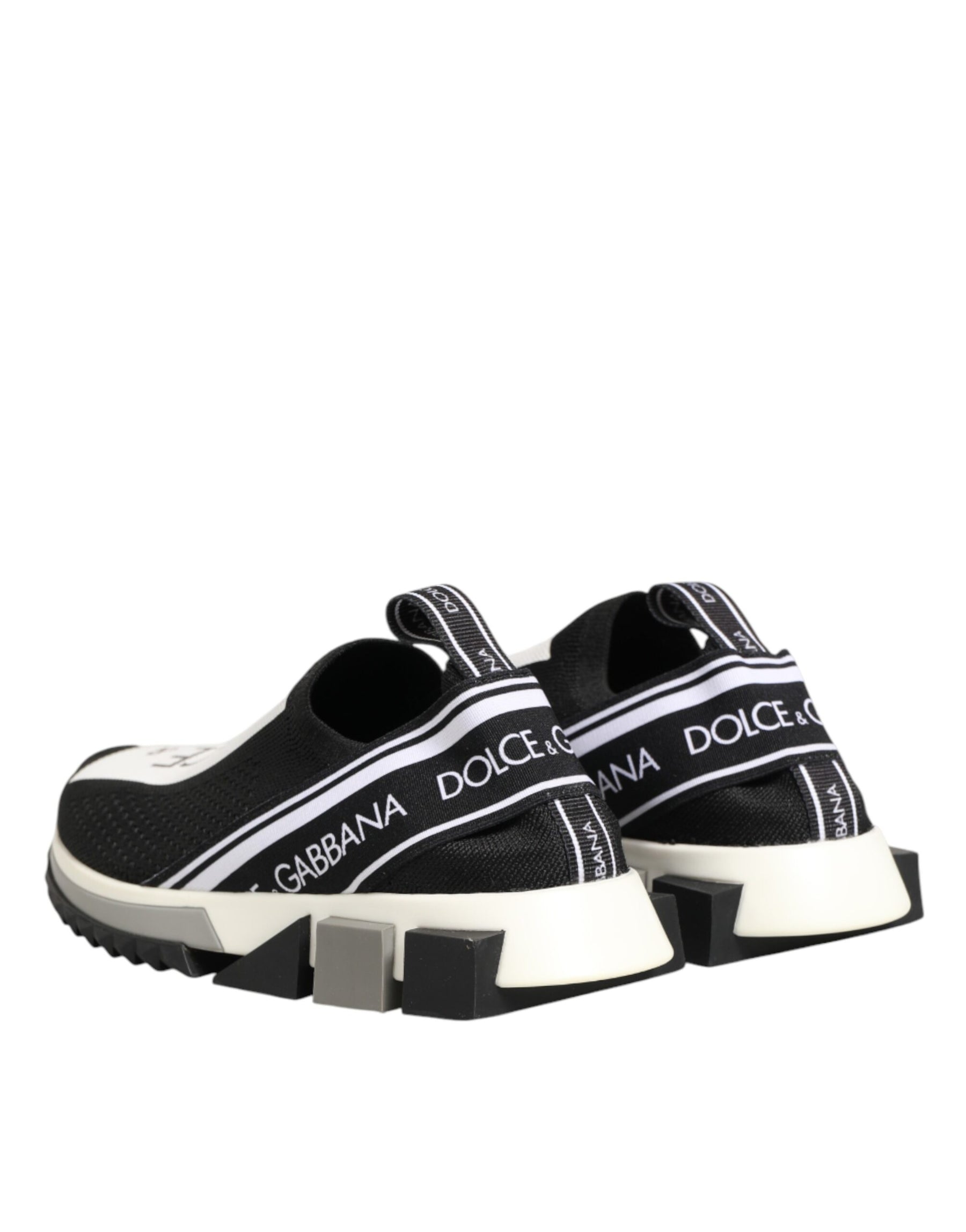 Dolce & Gabbana Black Logo Low Top Sorrento Sneakers Shoes | Regal Royce