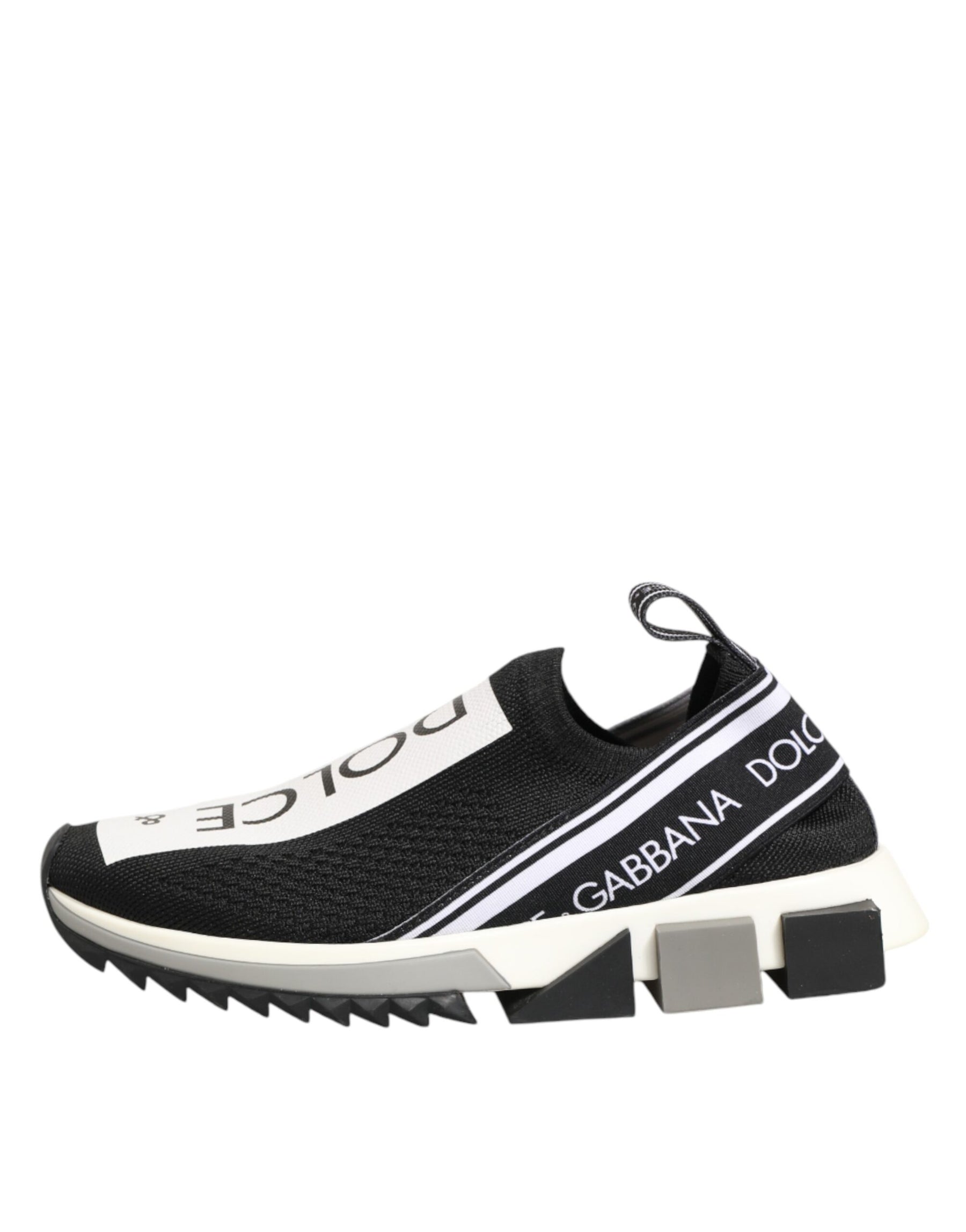 Dolce & Gabbana Black Logo Low Top Sorrento Sneakers Shoes | Regal Royce