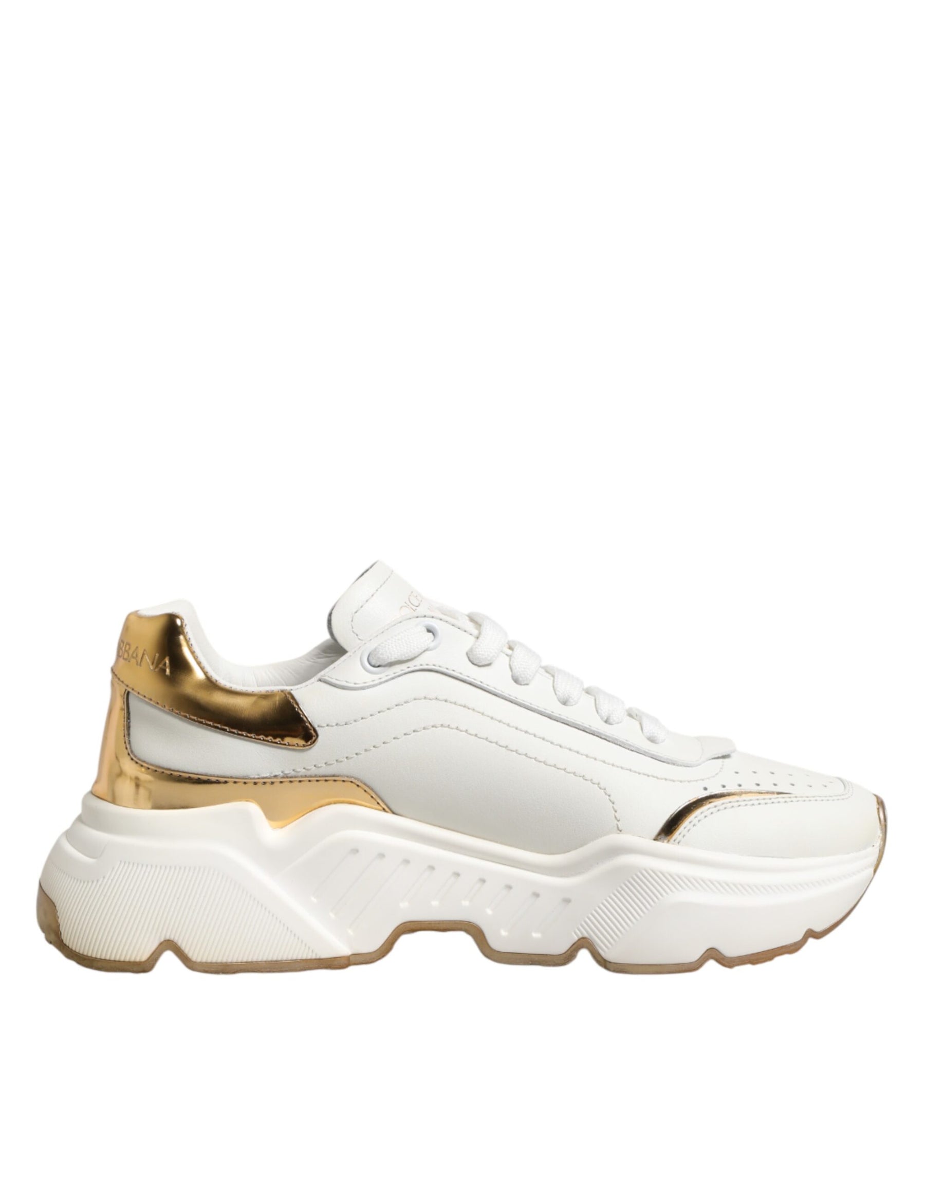 Dolce & Gabbana White Gold Daymaster Low Top Sneakers  Shoes | Regal Royce