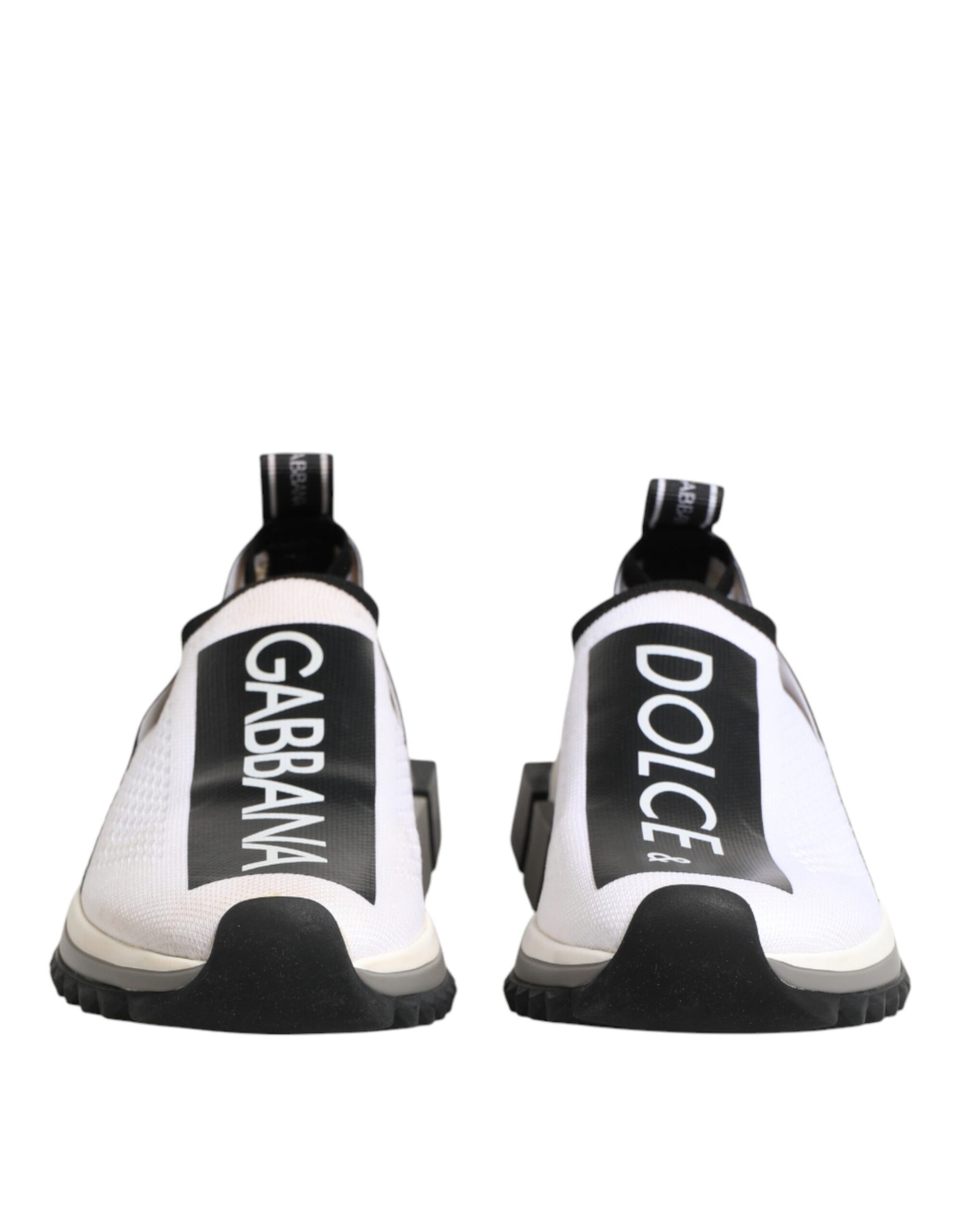 Dolce & Gabbana White Logo Low Top Sorrento Sneakers Shoes