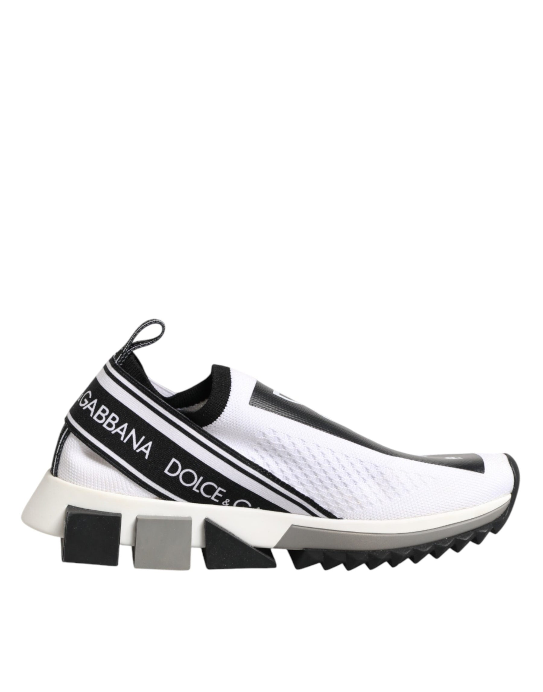 Dolce & Gabbana White Logo Low Top Sorrento Sneakers Shoes | Regal Royce