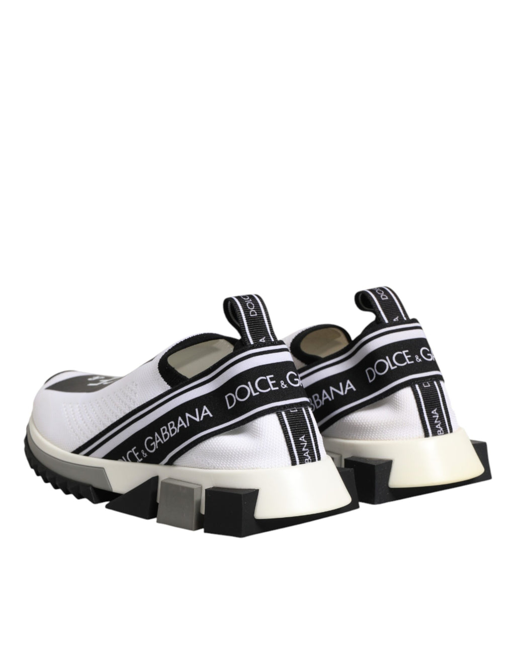 Dolce & Gabbana White Logo Low Top Sorrento Sneakers Shoes