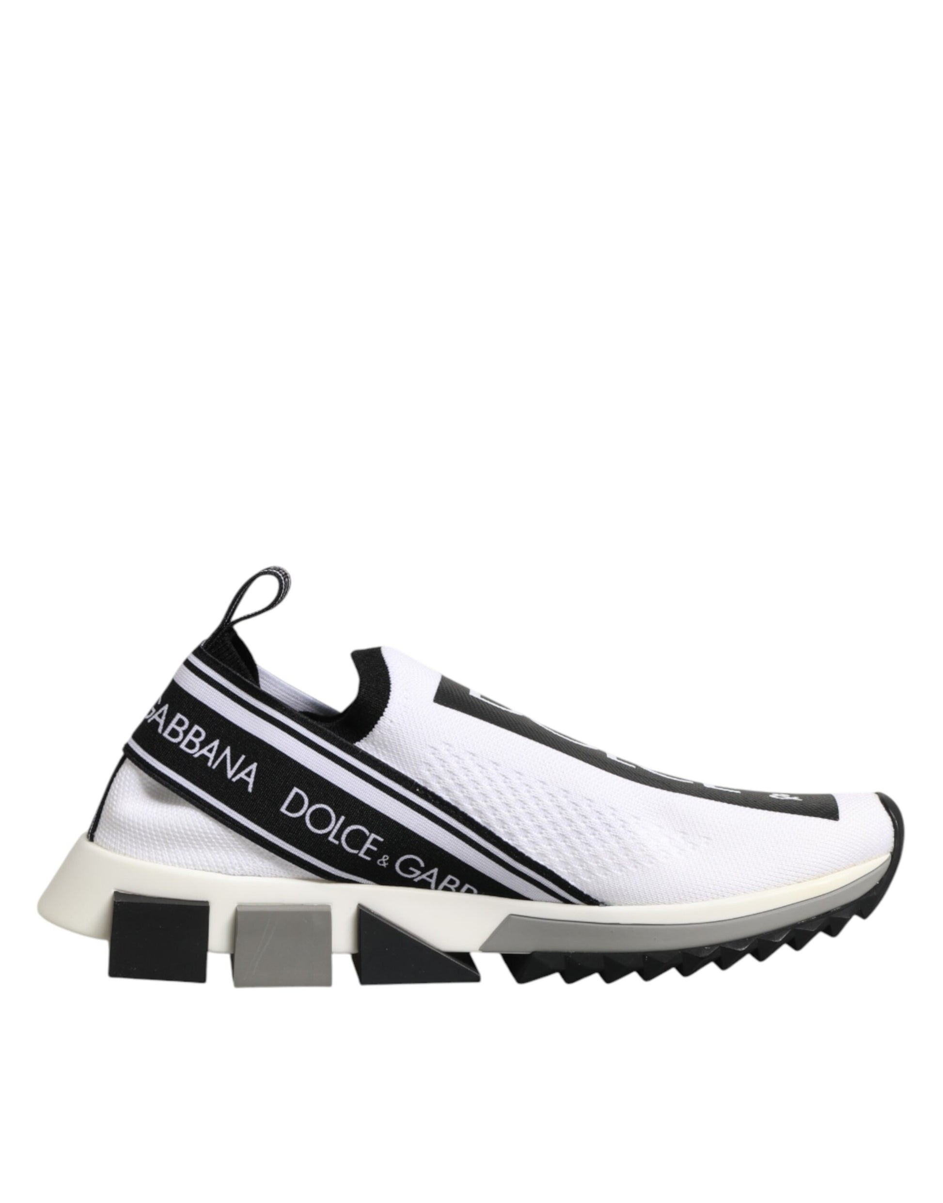 Dolce & Gabbana White Logo Low Top Sorrento Sneakers Shoes