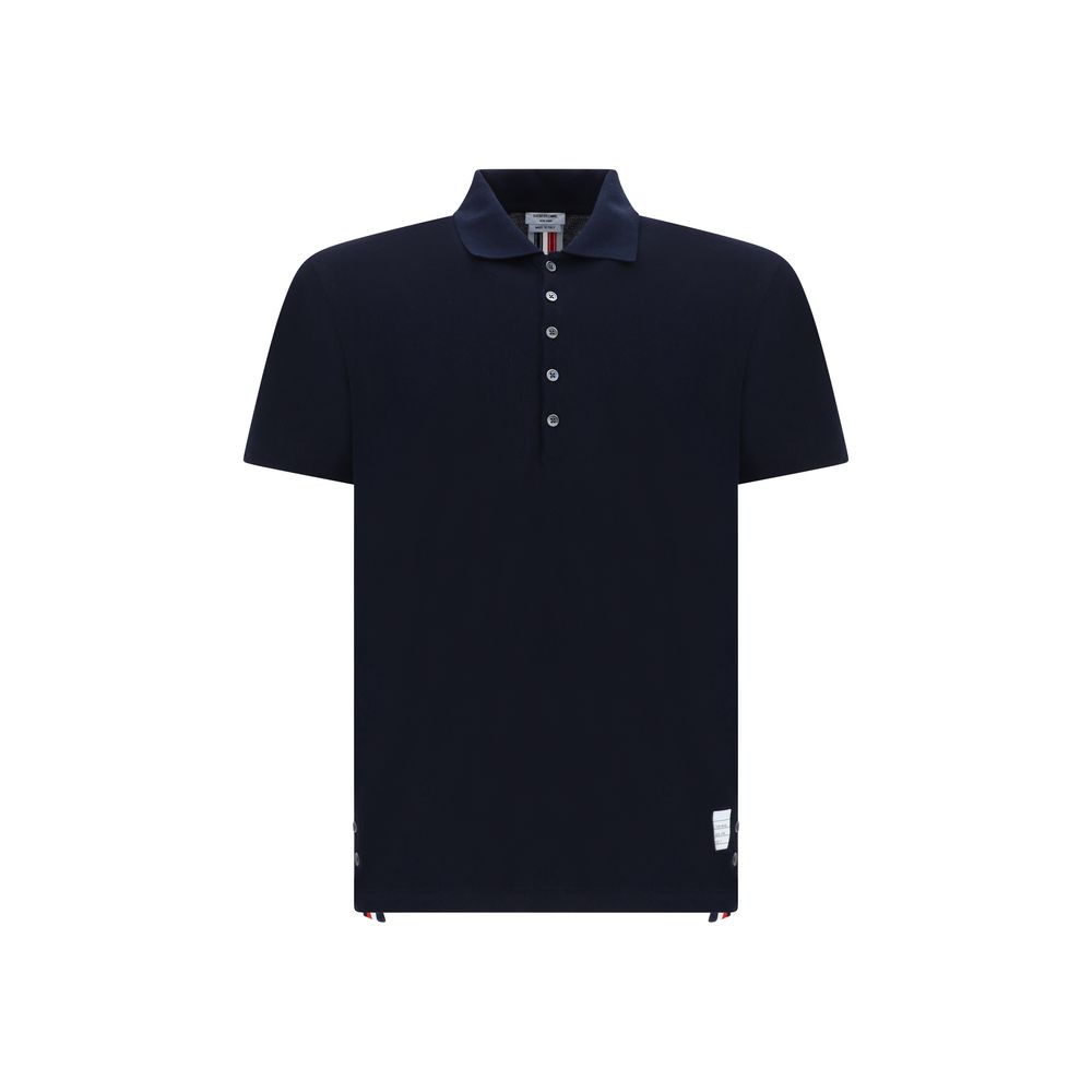 Thom Browne Blue Cotton Polo Shirt | Regal Royce