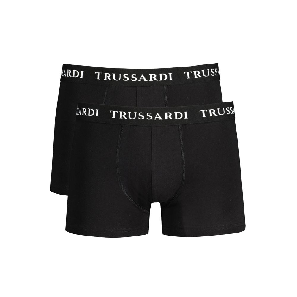 Trussardi Nero Cotton Men's Boxer Brief | Regal Royce
