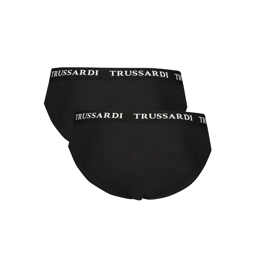 Trussardi Black Cotton Men's Underwear | Regal Royce